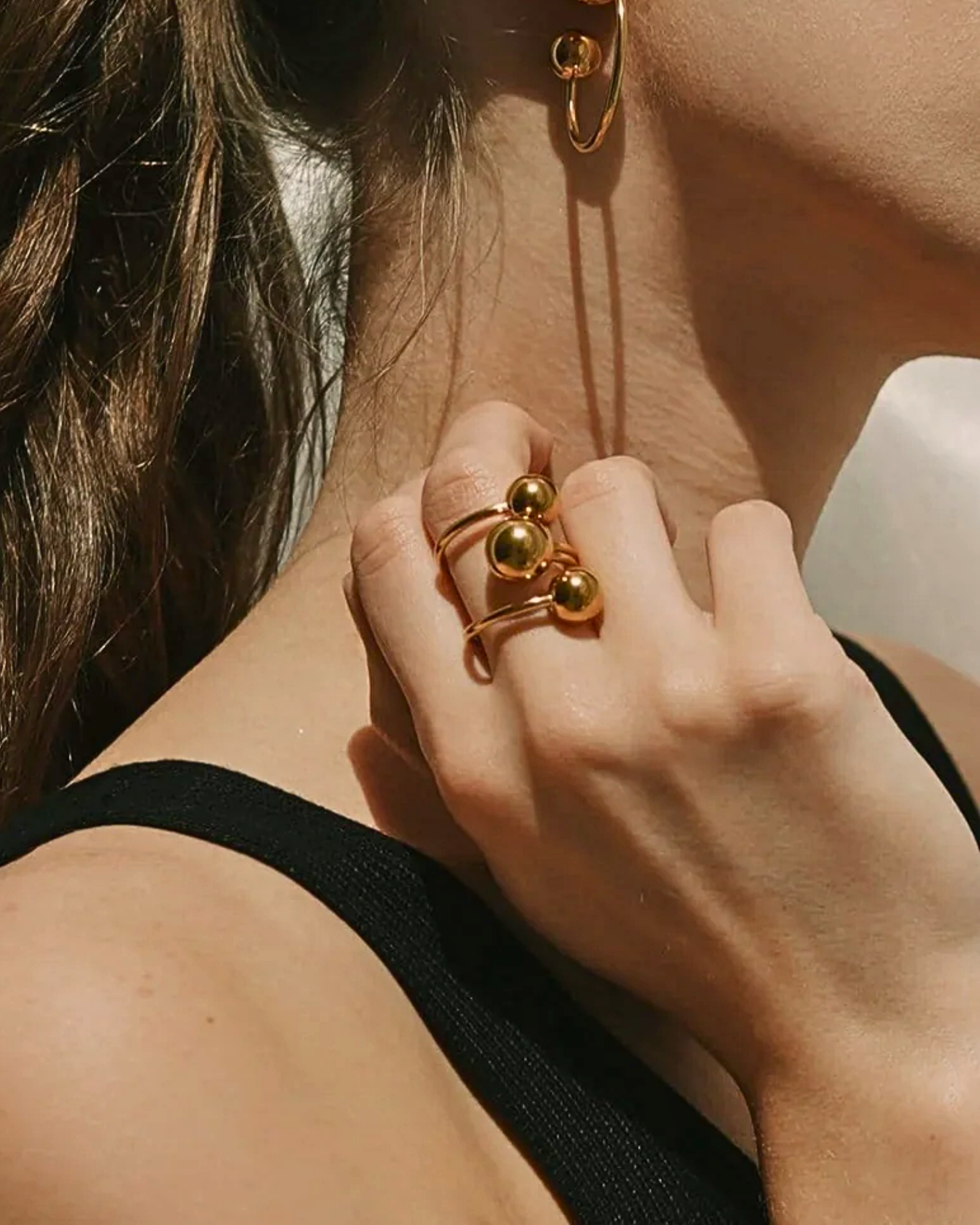 Geometric Trio Ring