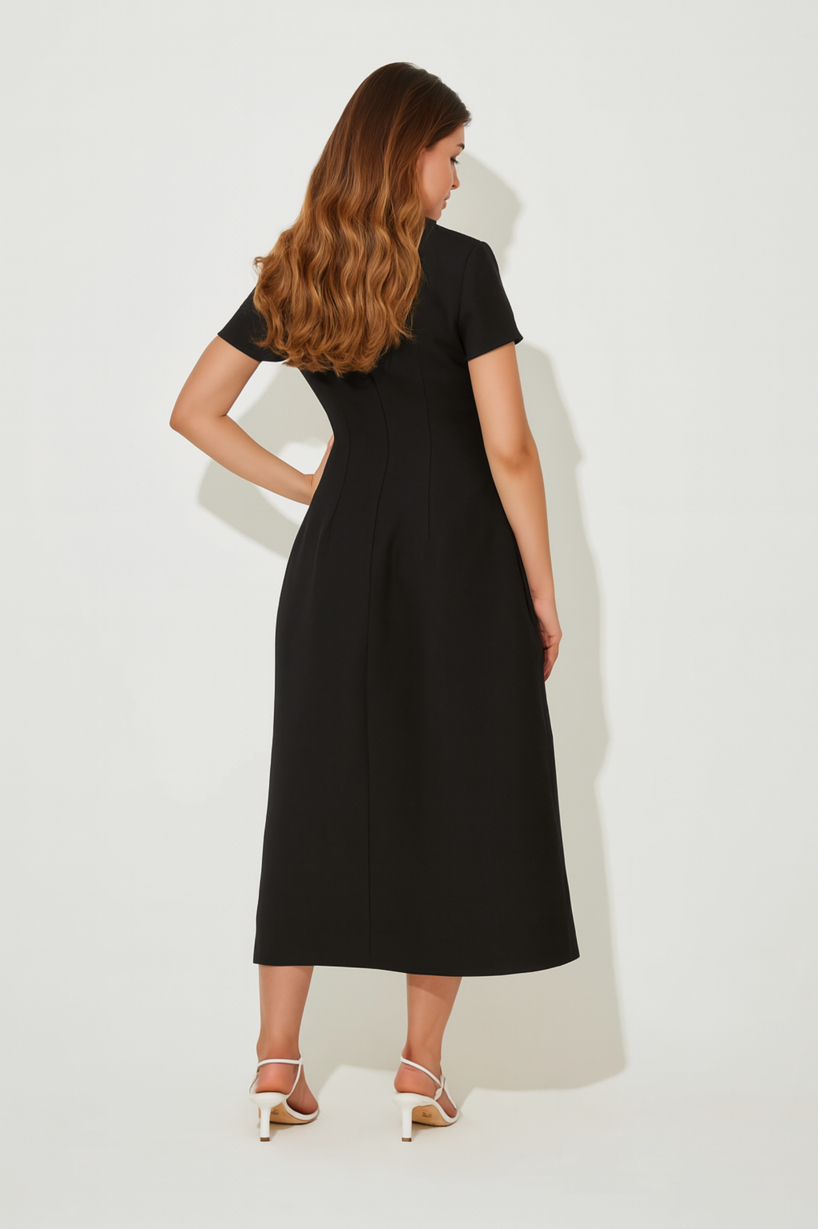 The July Muse Collared Midi Dress