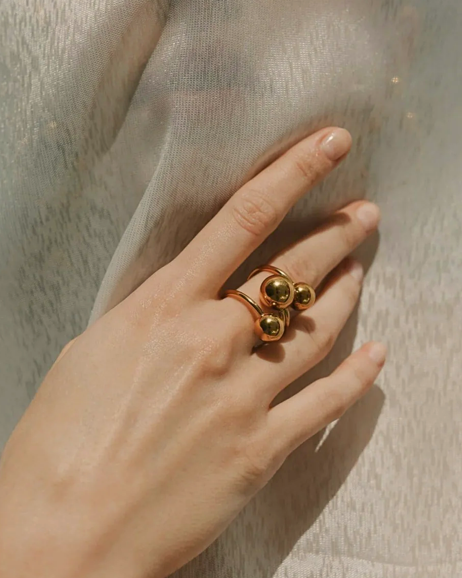 Geometric Trio Ring