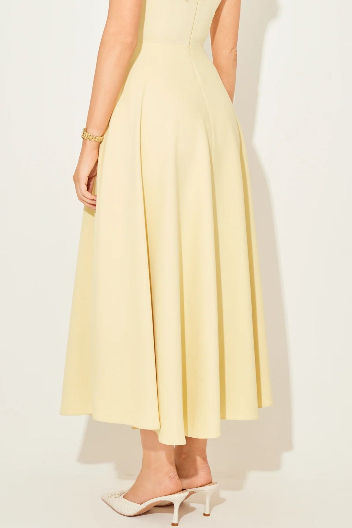 The July Muse Sleeveless High Waist Midi Dress