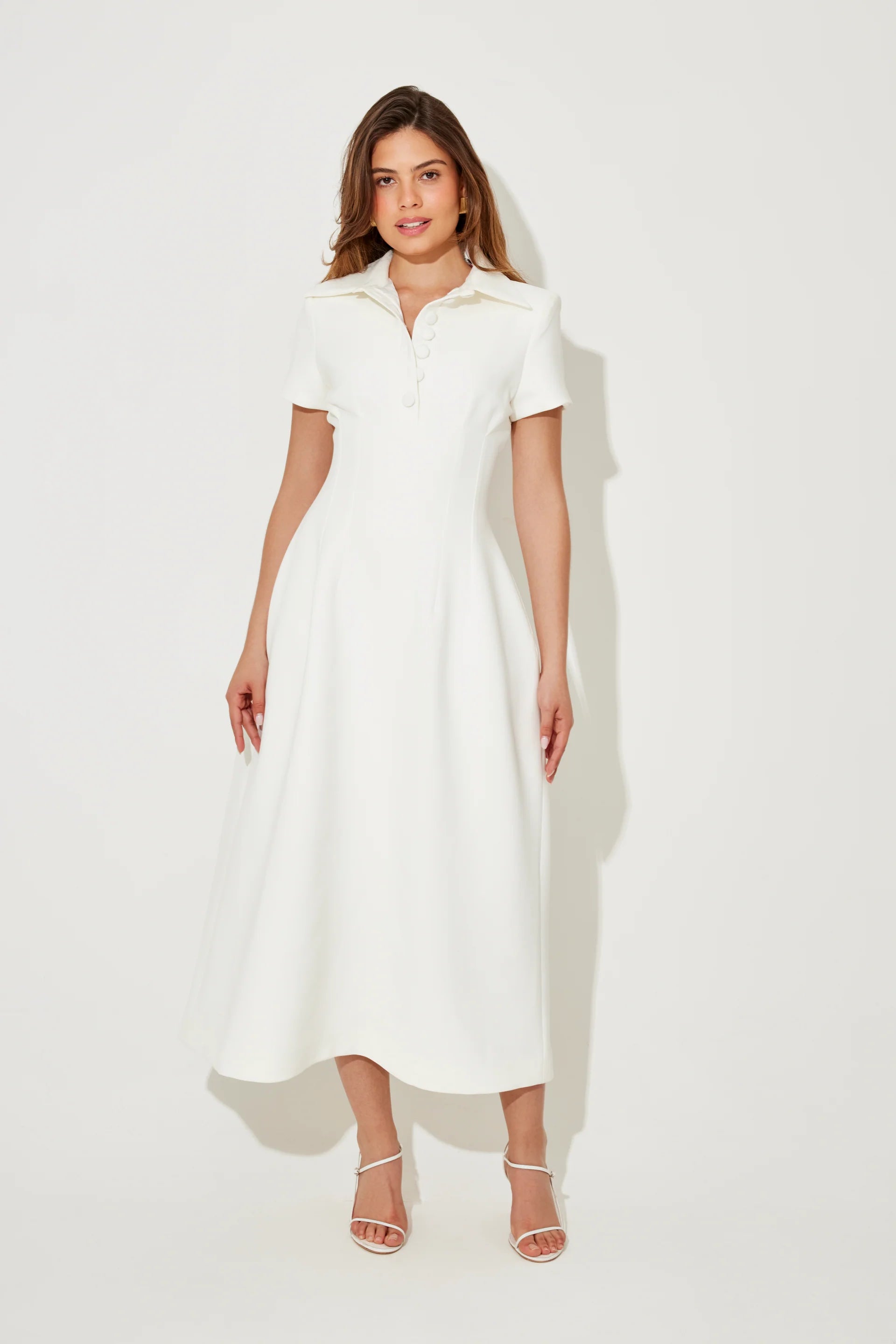 The July Muse Collared Midi Dress