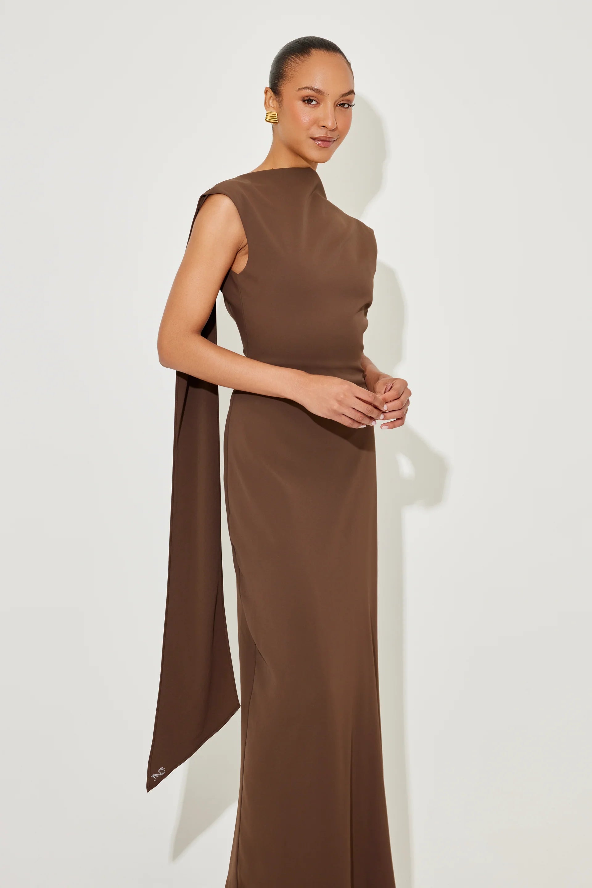 The July Muse Drape Maxi Dress