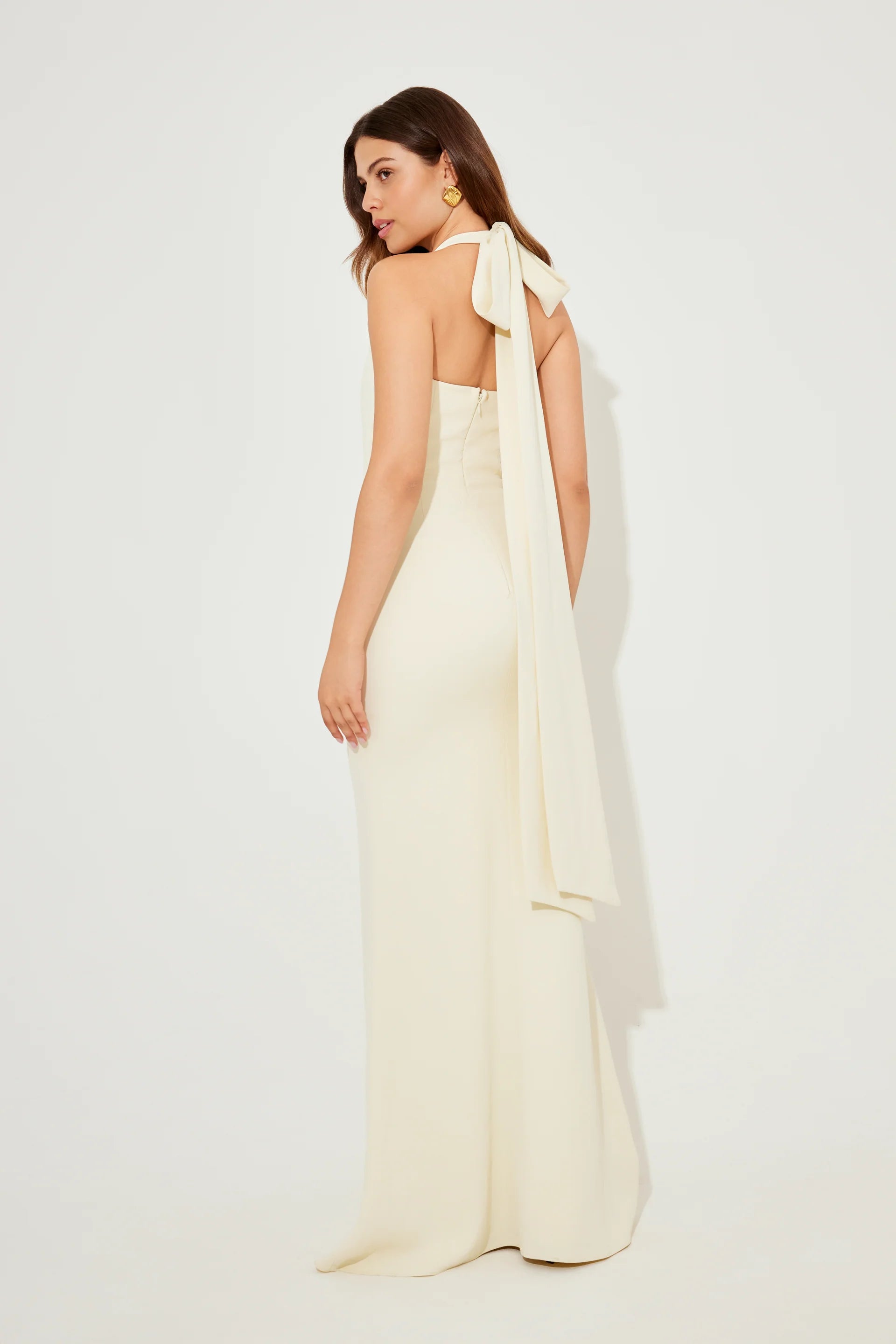 The July Muse Halter Neck Maxi Dress