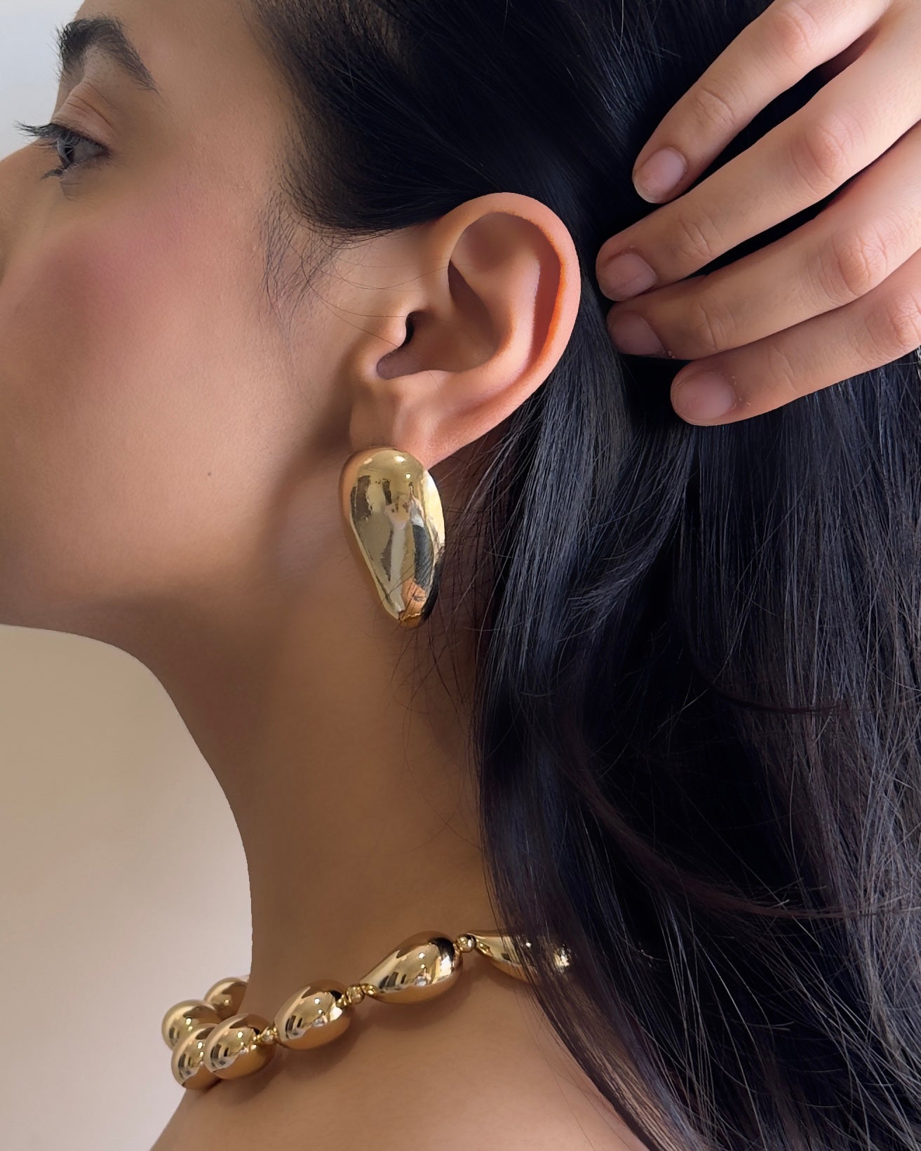 Large Pebble Earring