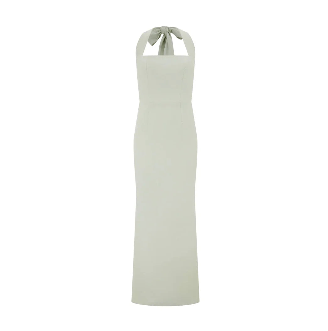 The July Muse Halter Neck Maxi Dress
