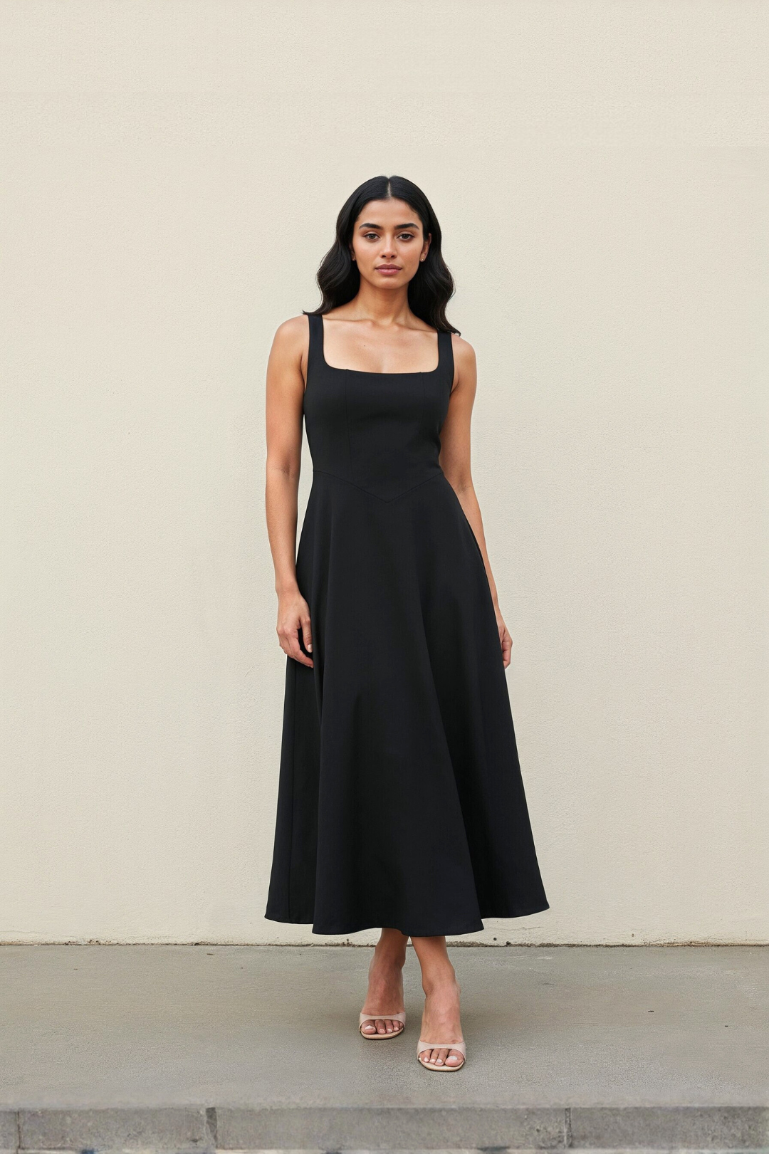 Nola Midi Dress | Black