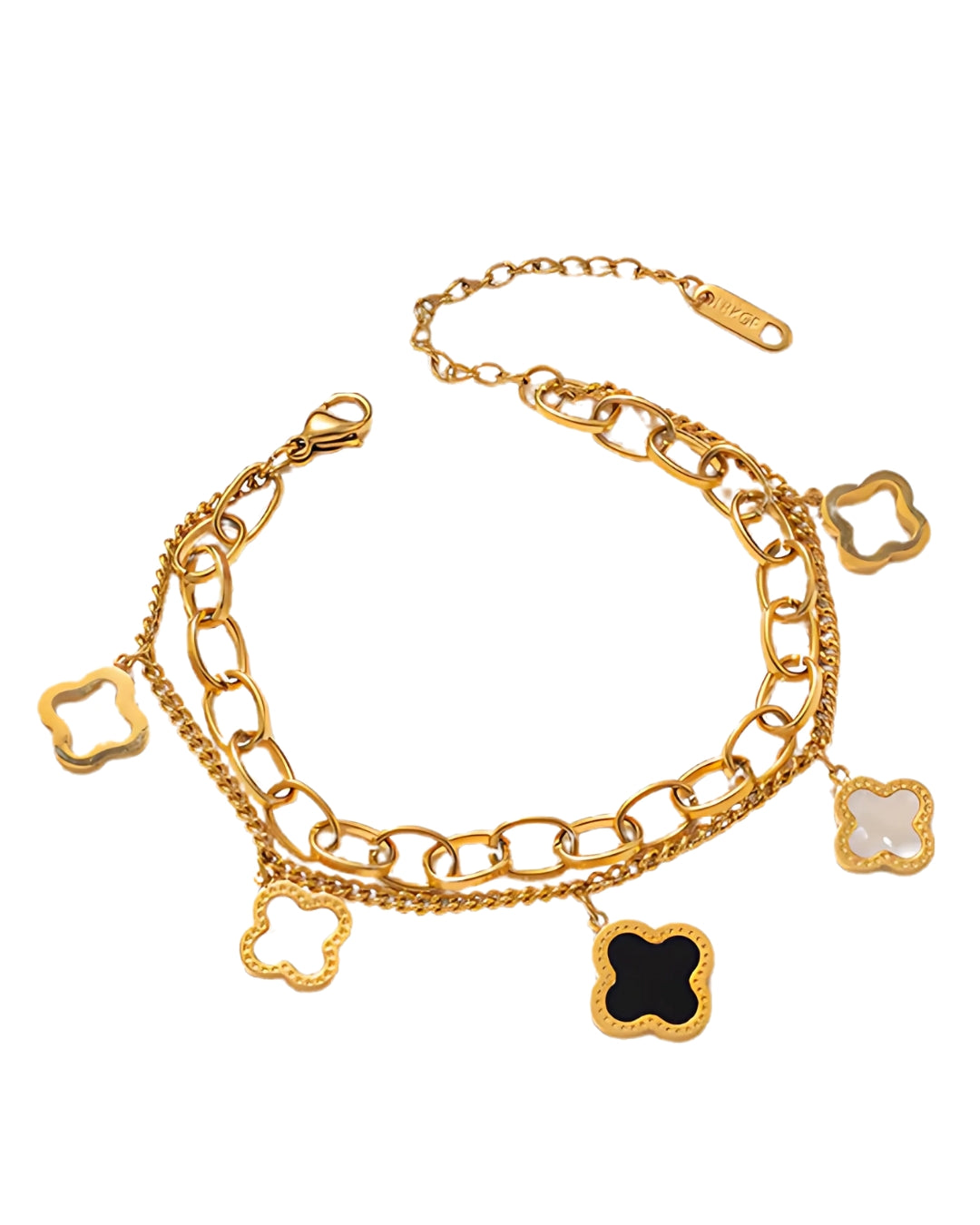 gold flower bracelet