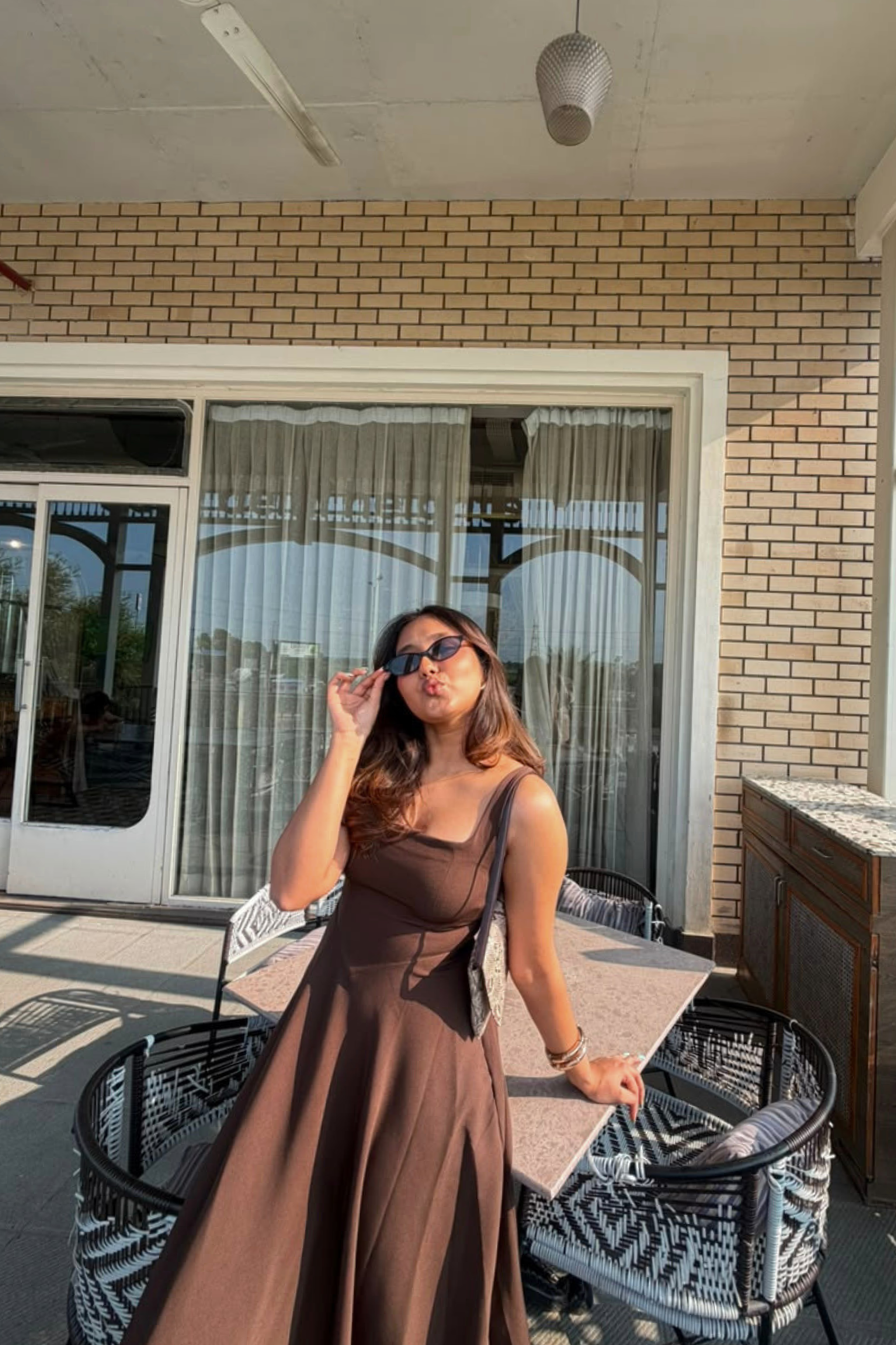 Nola Midi Dress | Chocolate