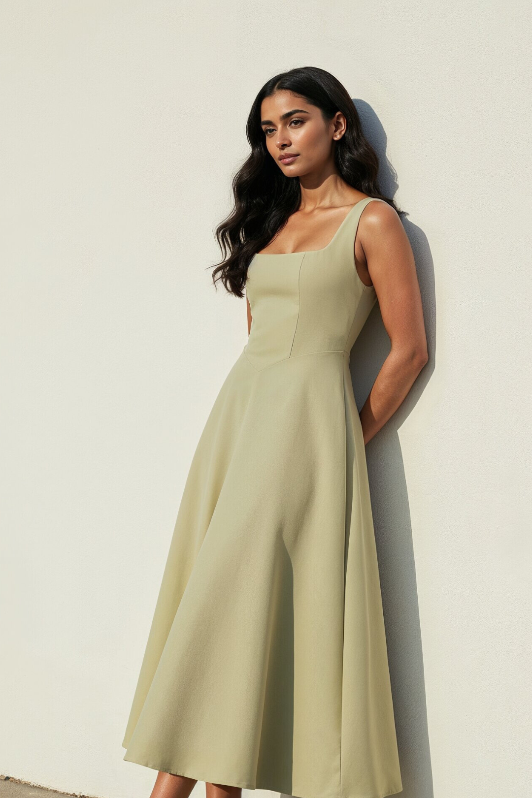 Nola Midi Dress | Sage