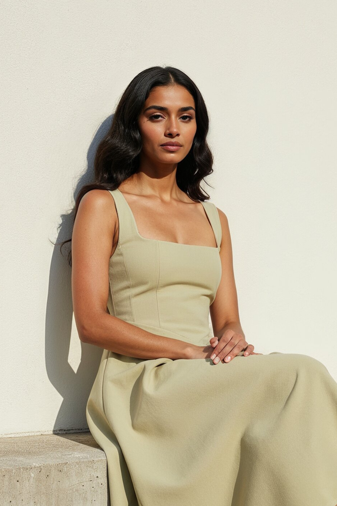 Nola Midi Dress | Sage