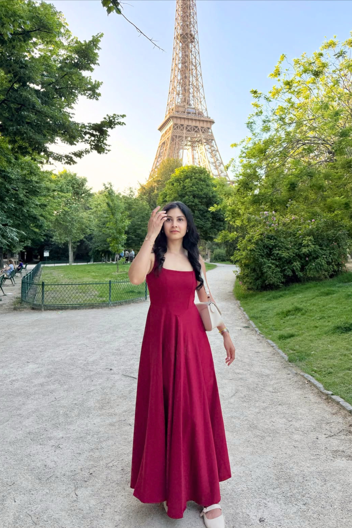 Nola Midi Dress | Cherry Red