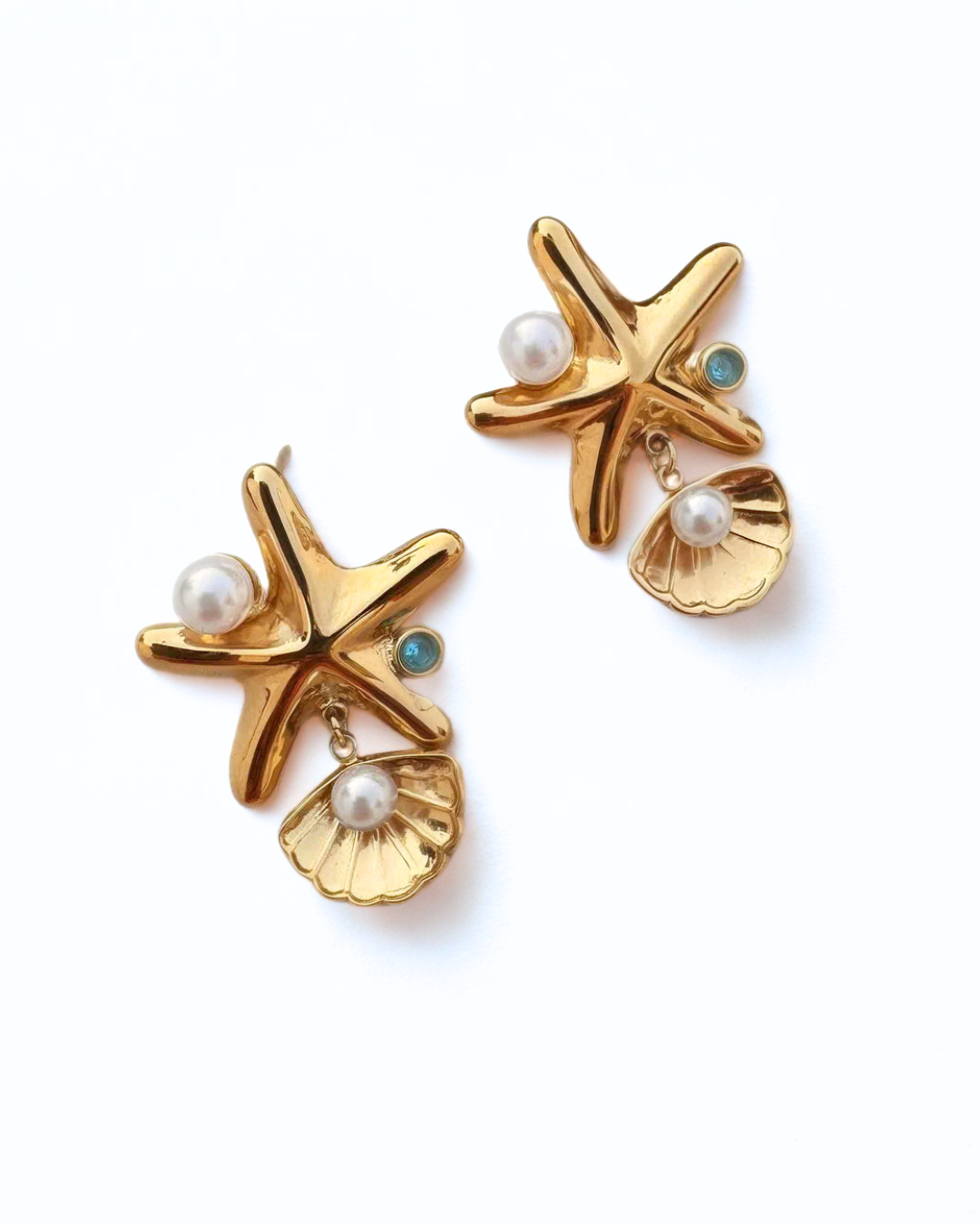 Shell star earring