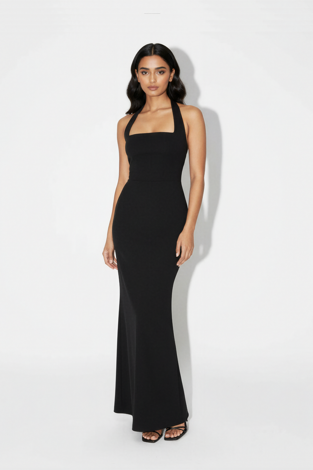 Provence Halter Maxi | Black