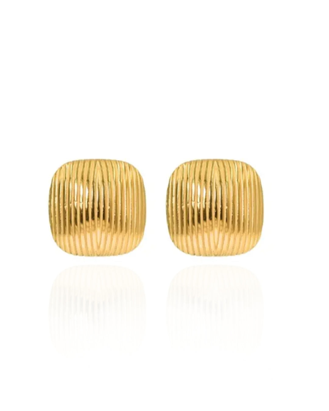 Blind Square Stud Earring