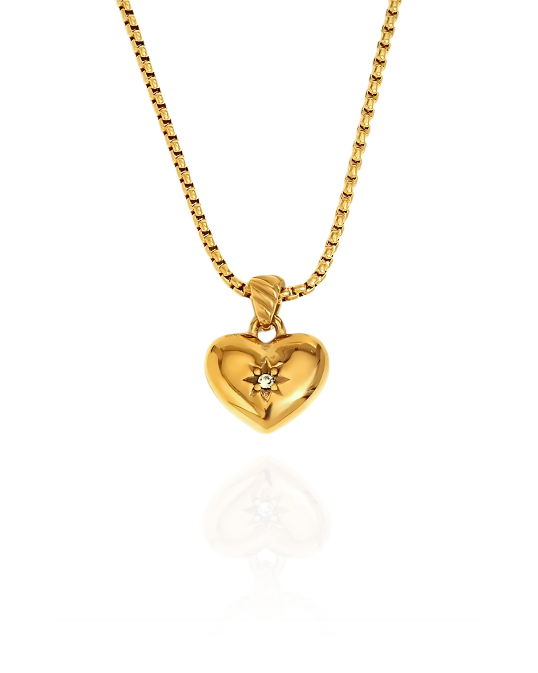 Heart Star Zircon Necklace