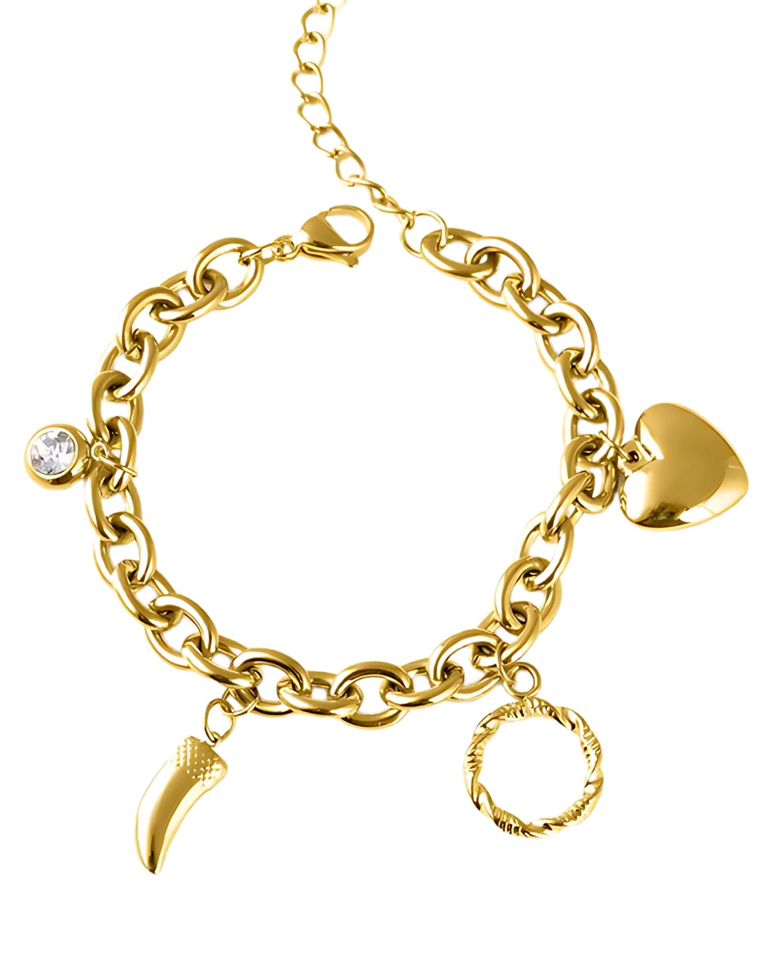 Classic Heart Zircon Bracelet