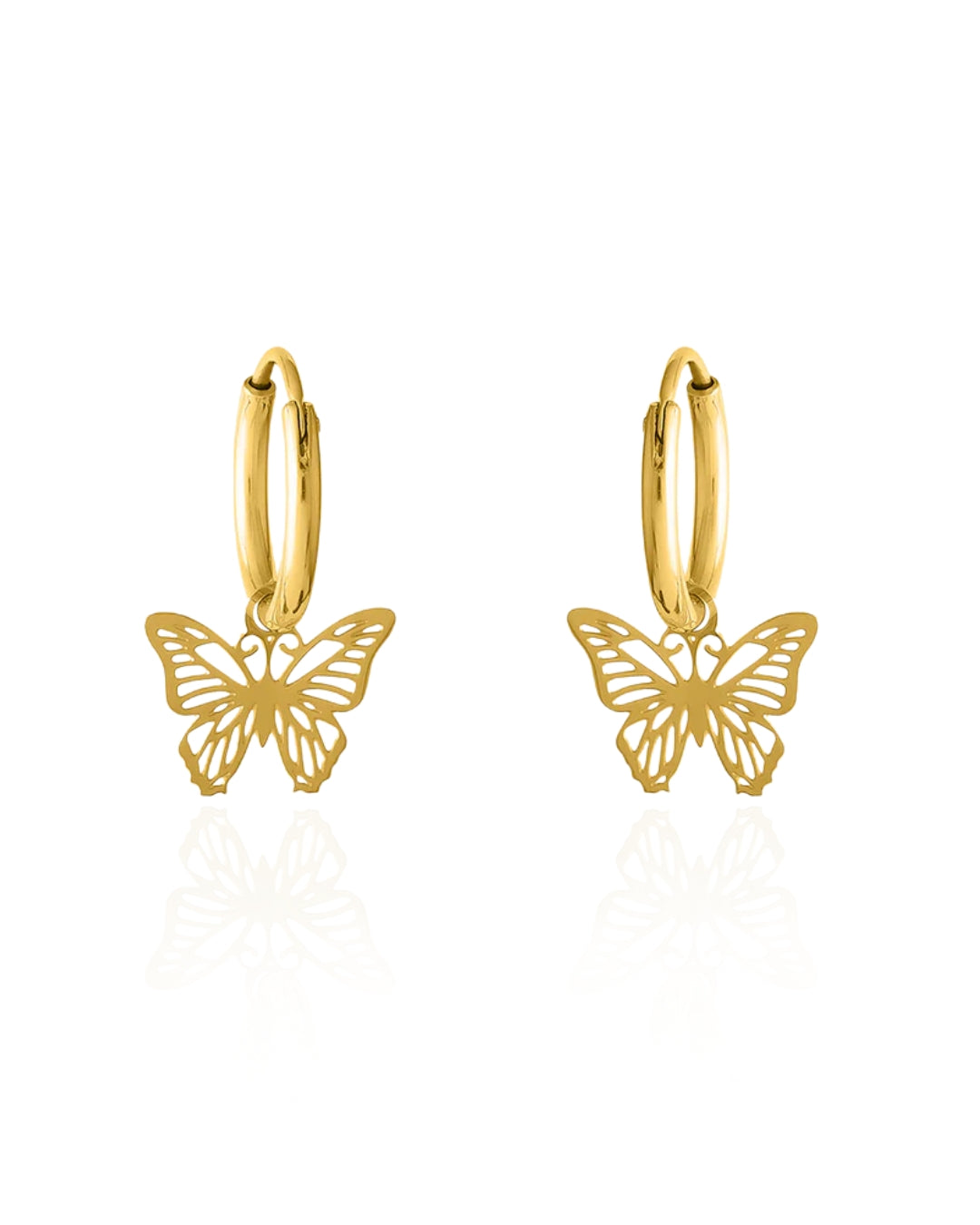 Sylvia Butterfly Hoop Earring