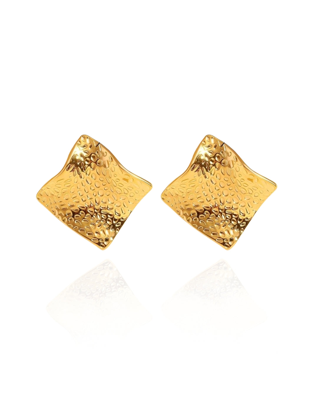 Square Textured Earring