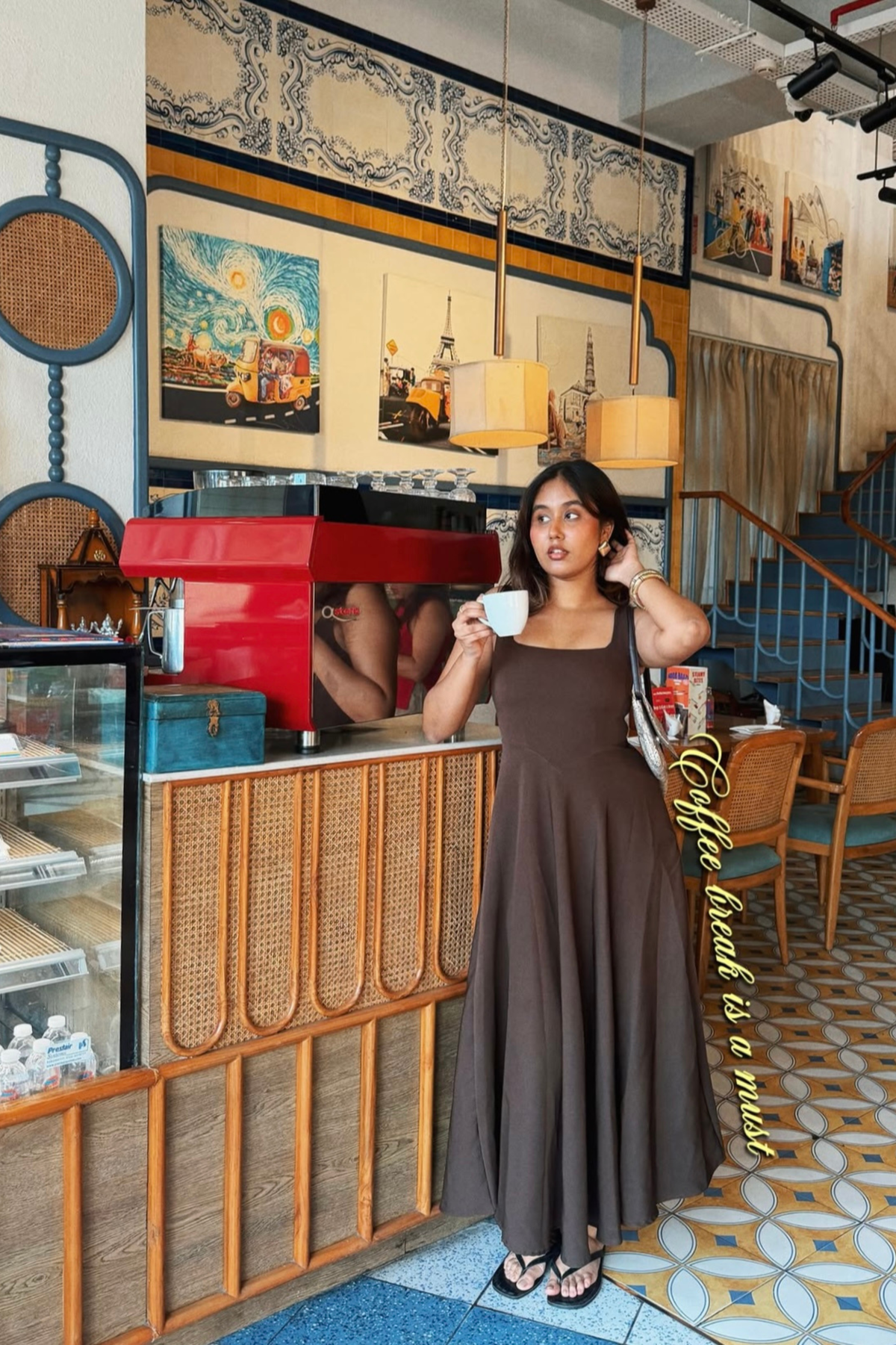 Nola Midi Dress | Chocolate