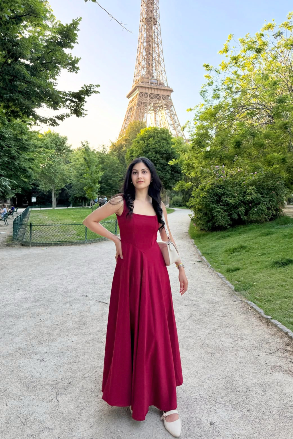 Nola Midi Dress | Cherry Red
