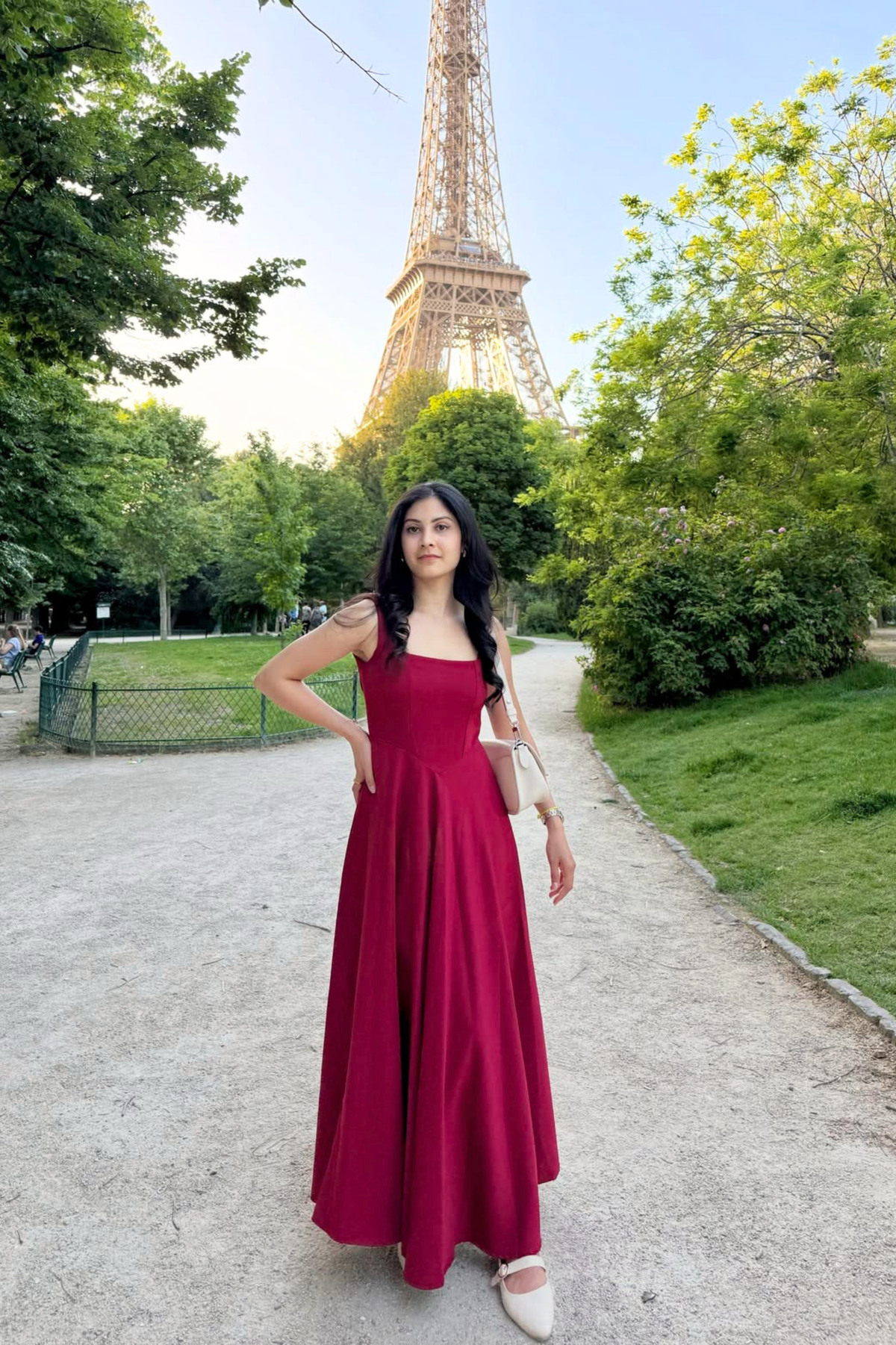 Nola Midi Dress | Cherry Red