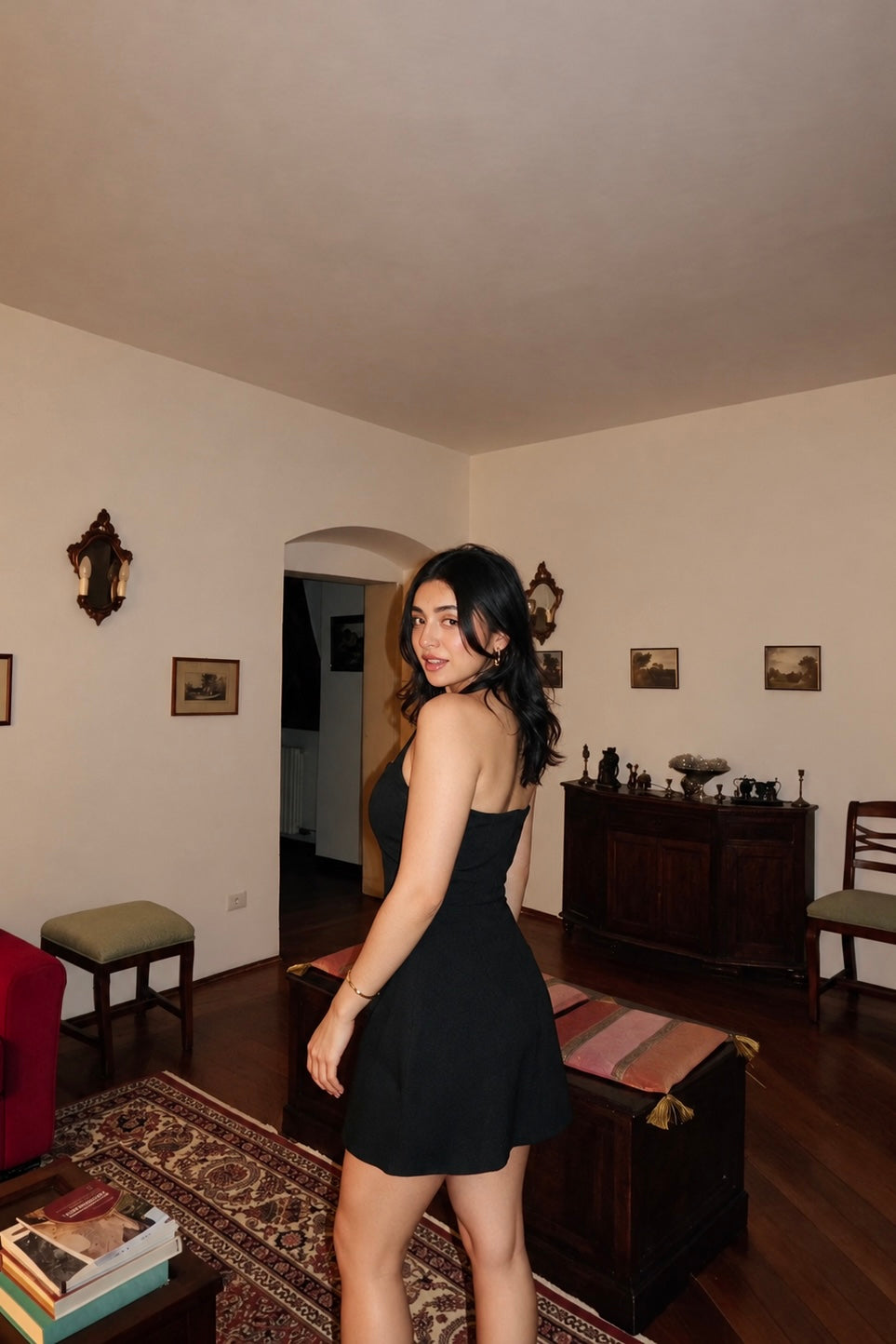 Sculpt Mini Dress | Black