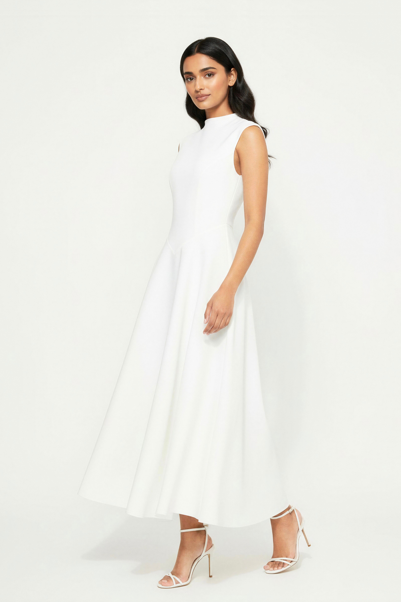 Lune Midi Dress | White
