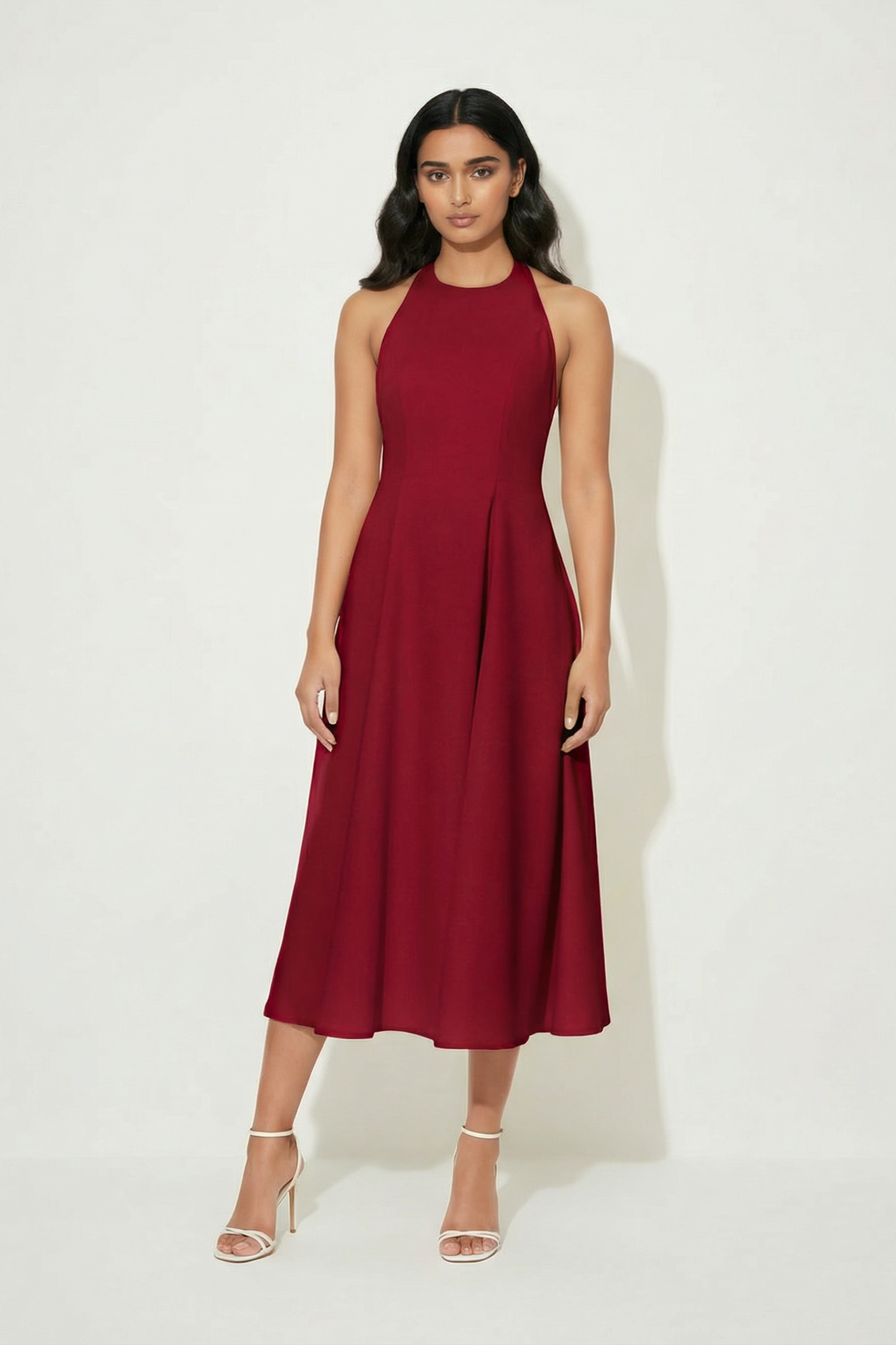 Celine Midi | Cherry Red