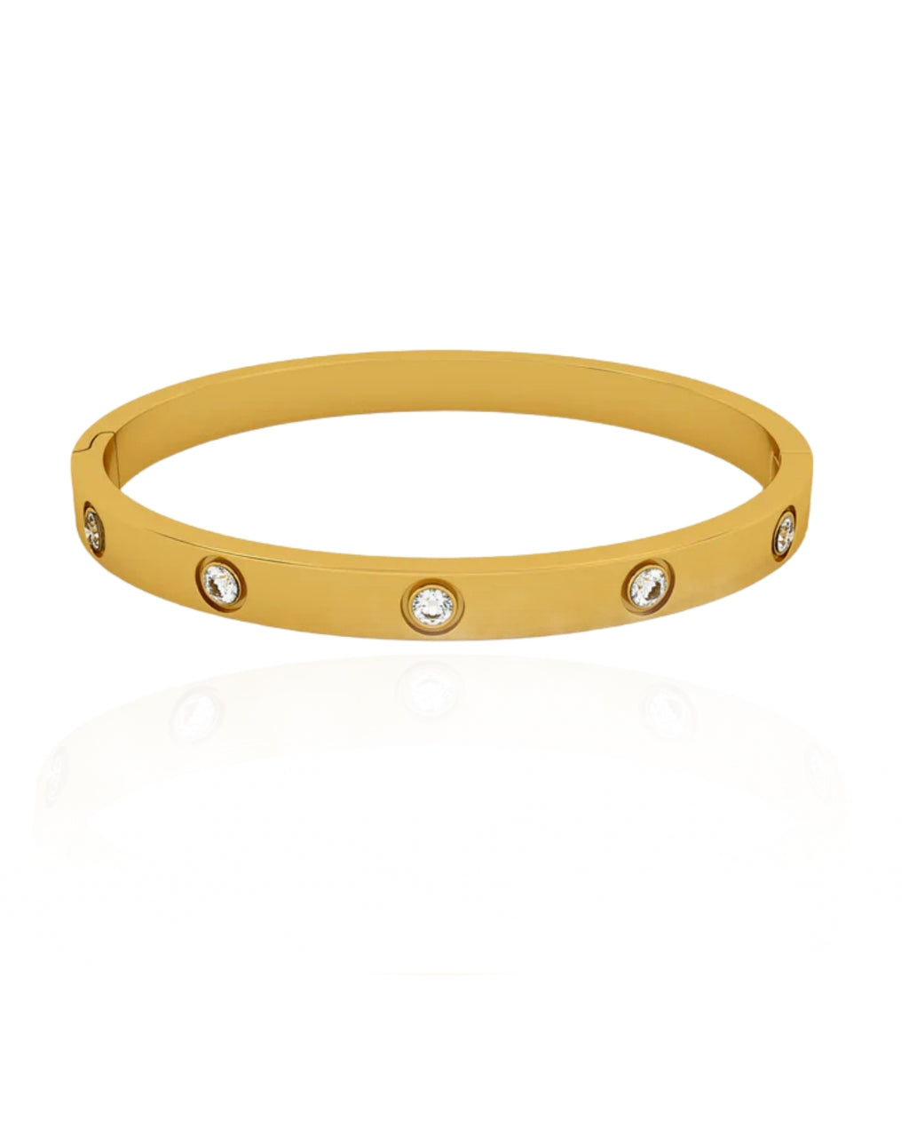 Crystal Love Bangle Bracelet