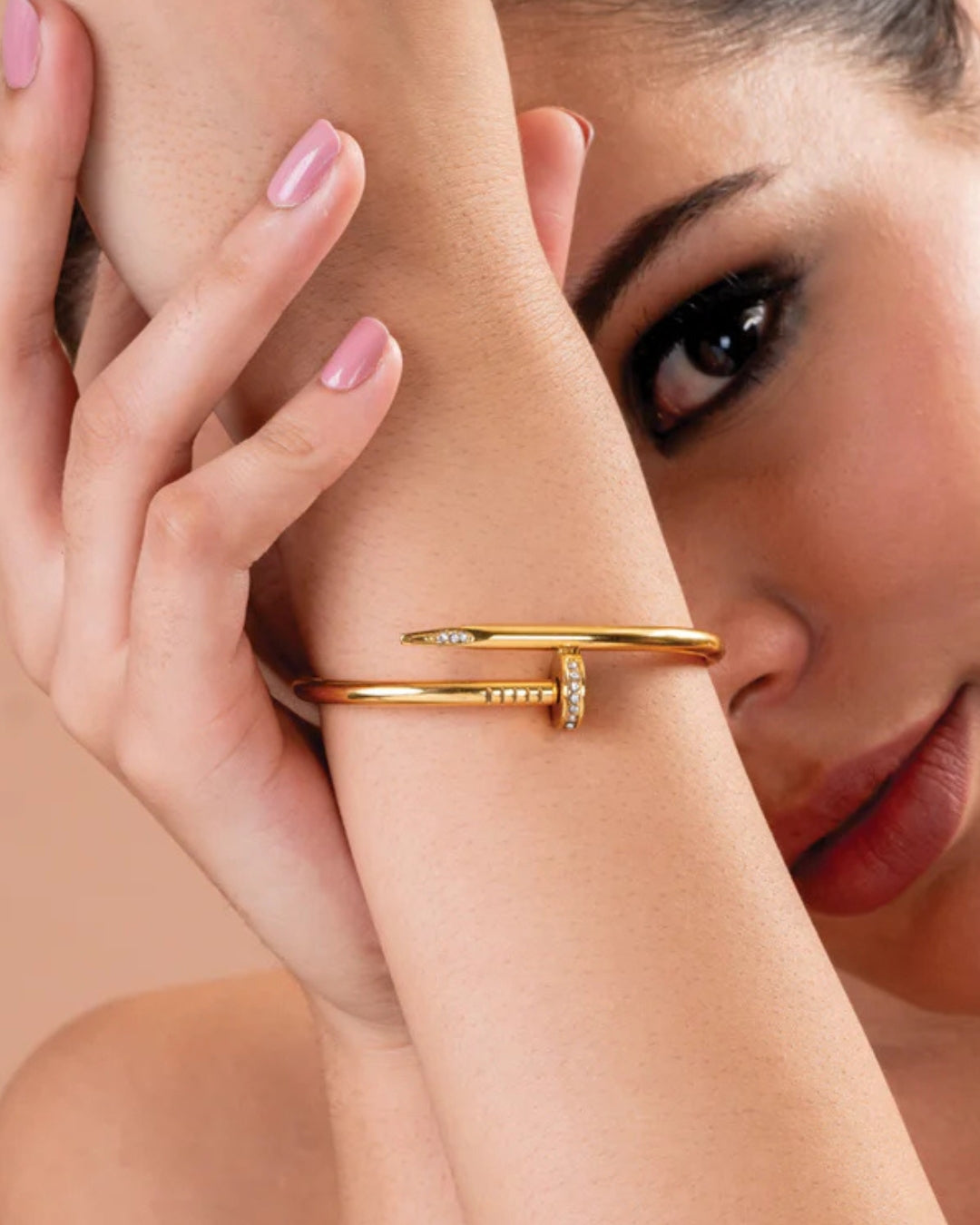 Nail Bangle Bracelet