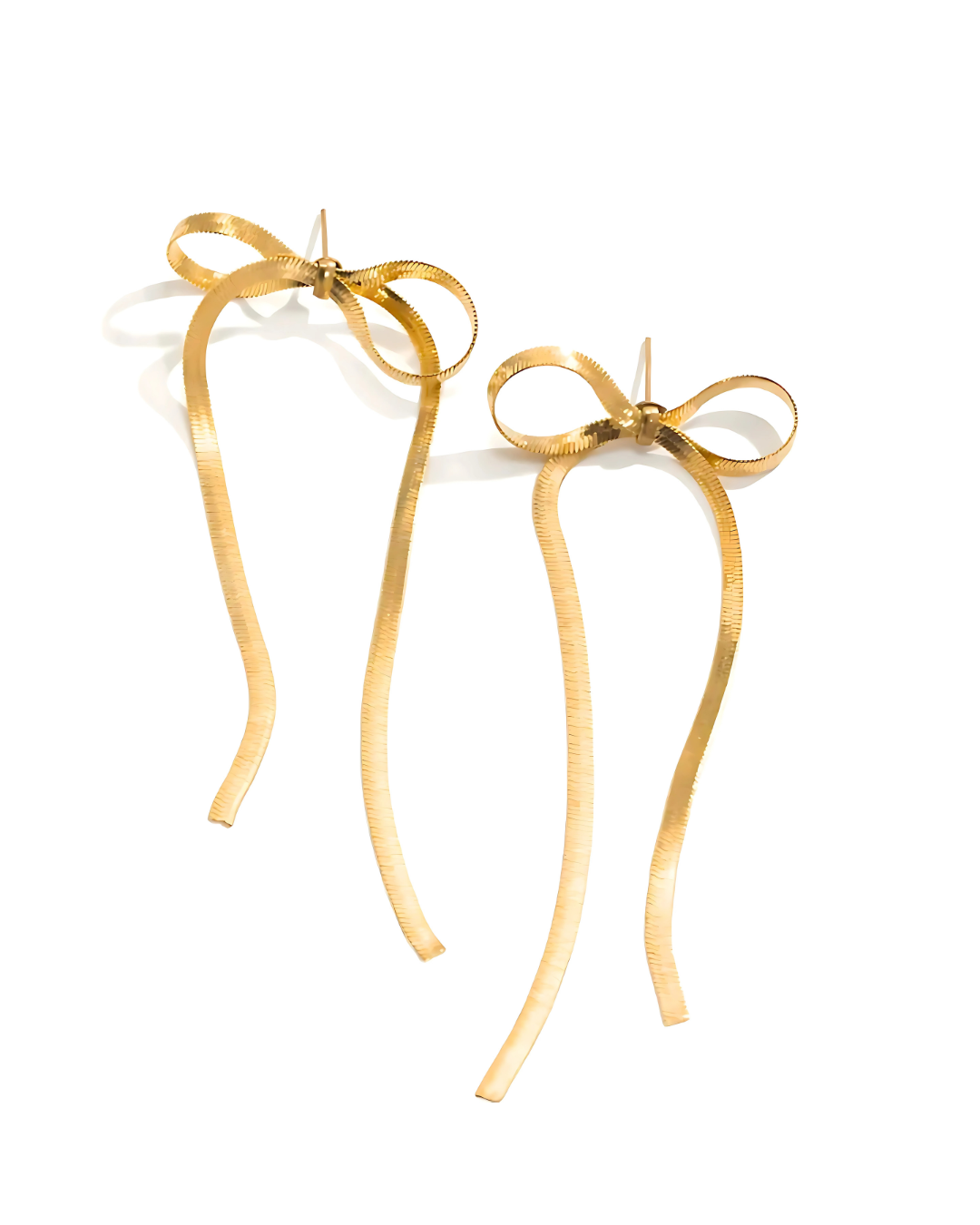 Long bow earring
