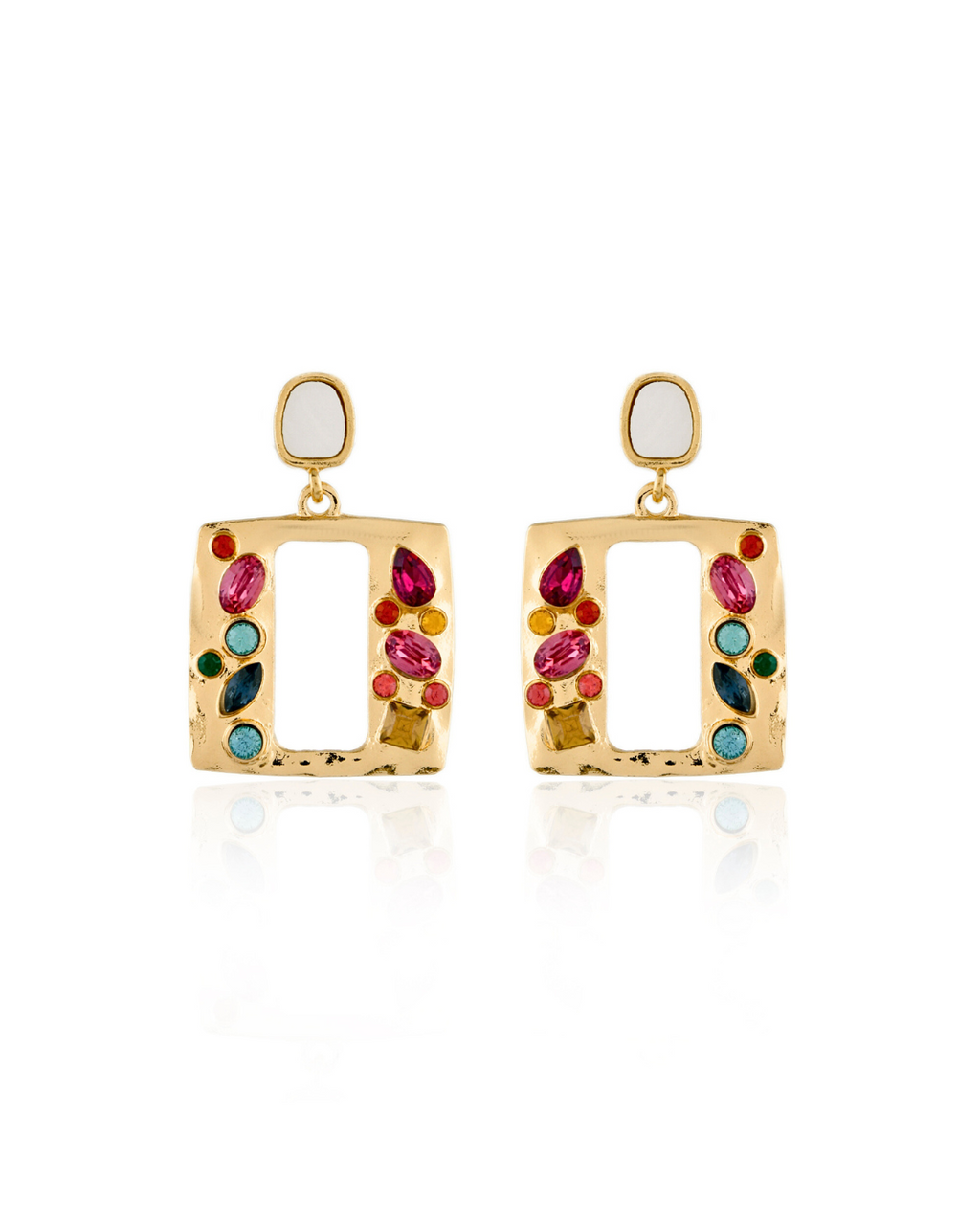 Pretzel Stone Earring