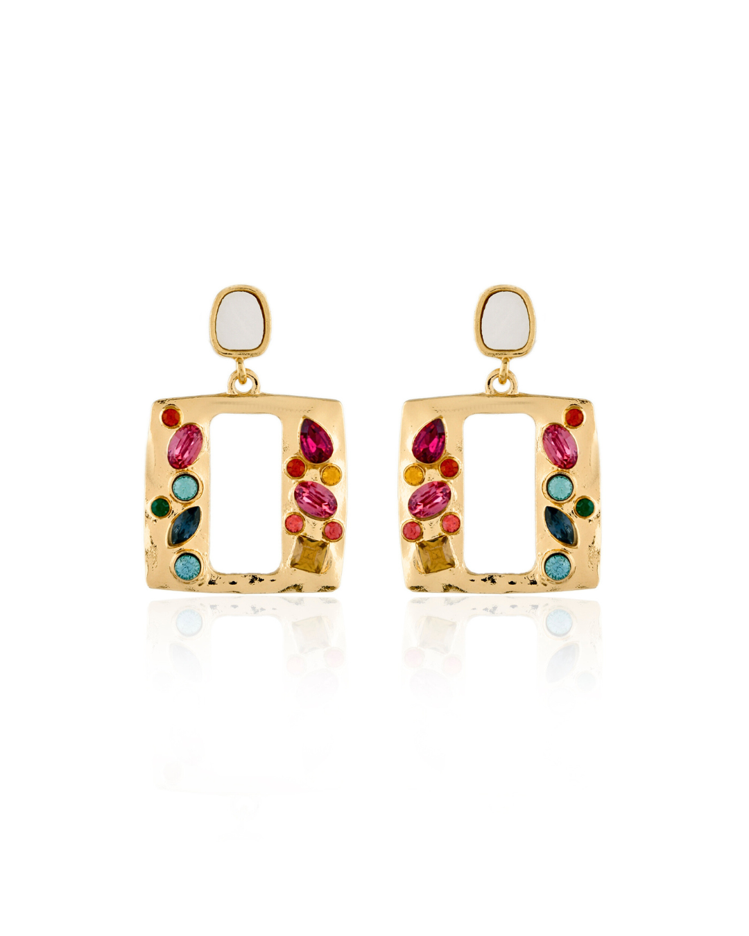 Pretzel Stone Earring