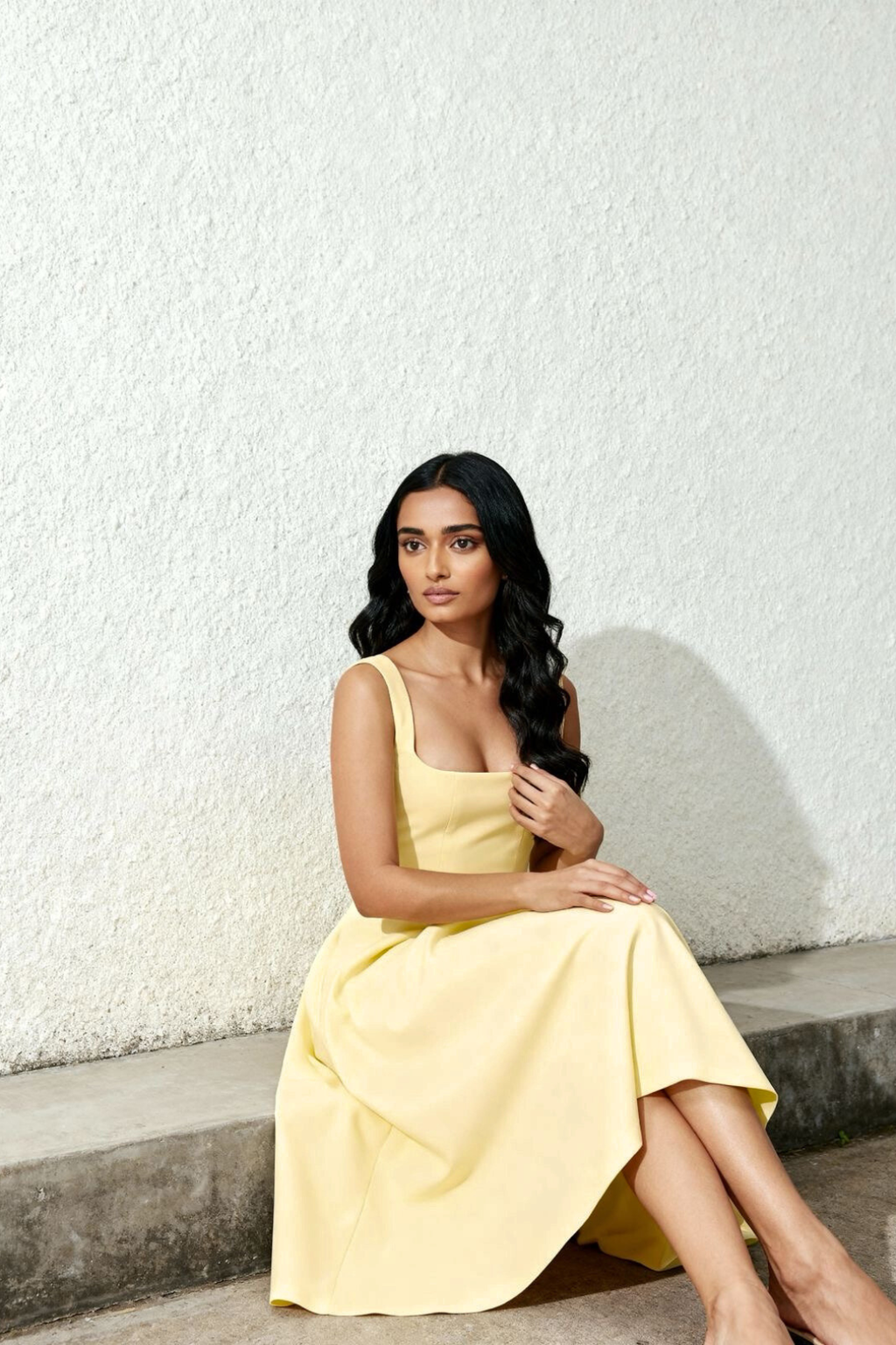 Nola Midi | Butter Yellow