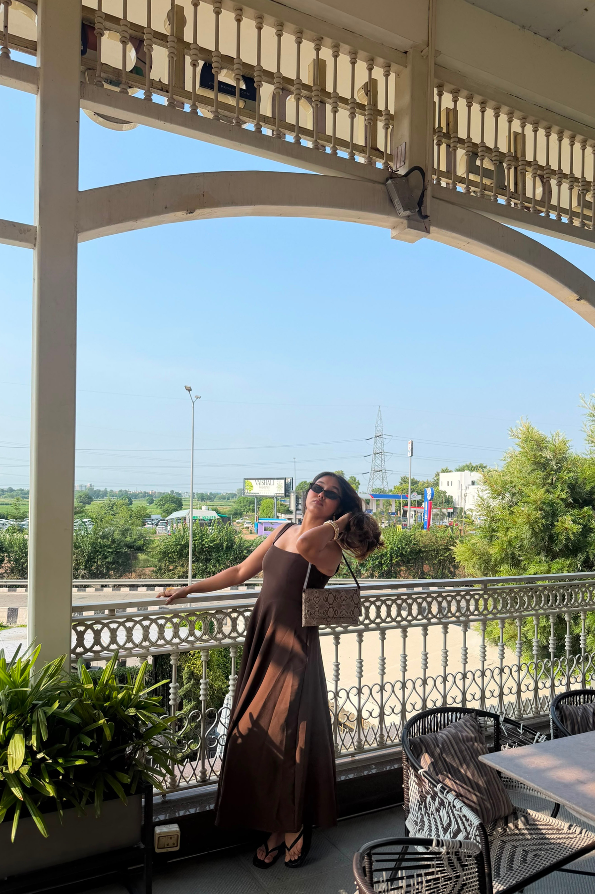 Nola Midi Dress | Chocolate