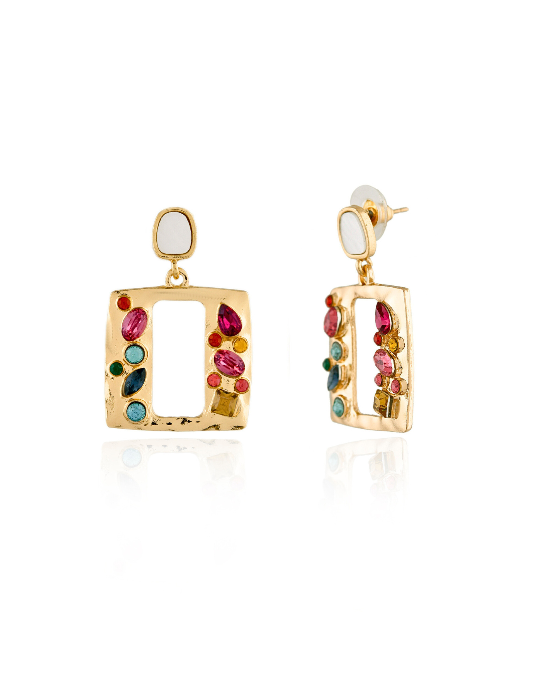 Pretzel Stone Earring