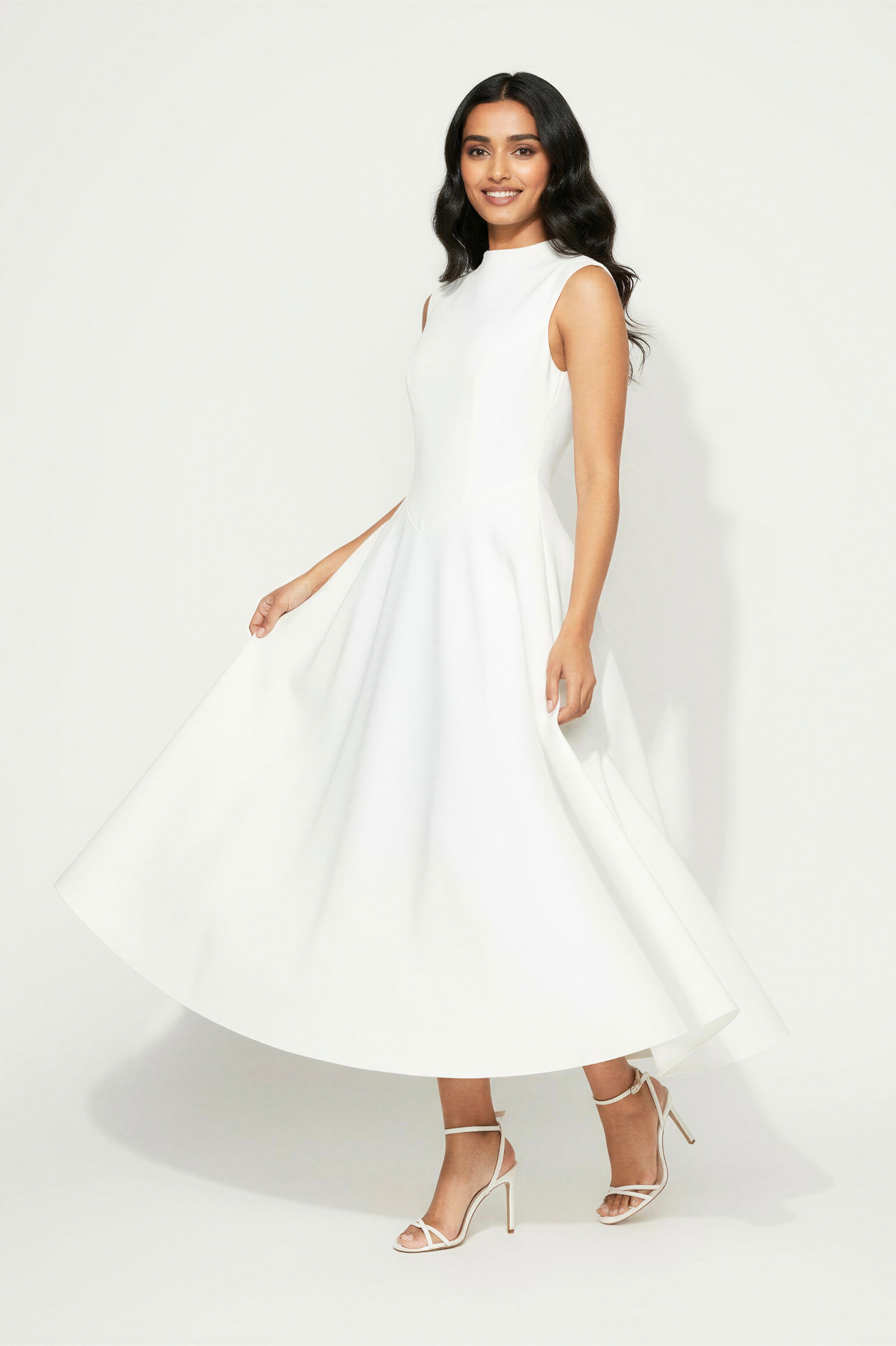 Lune Midi Dress | White