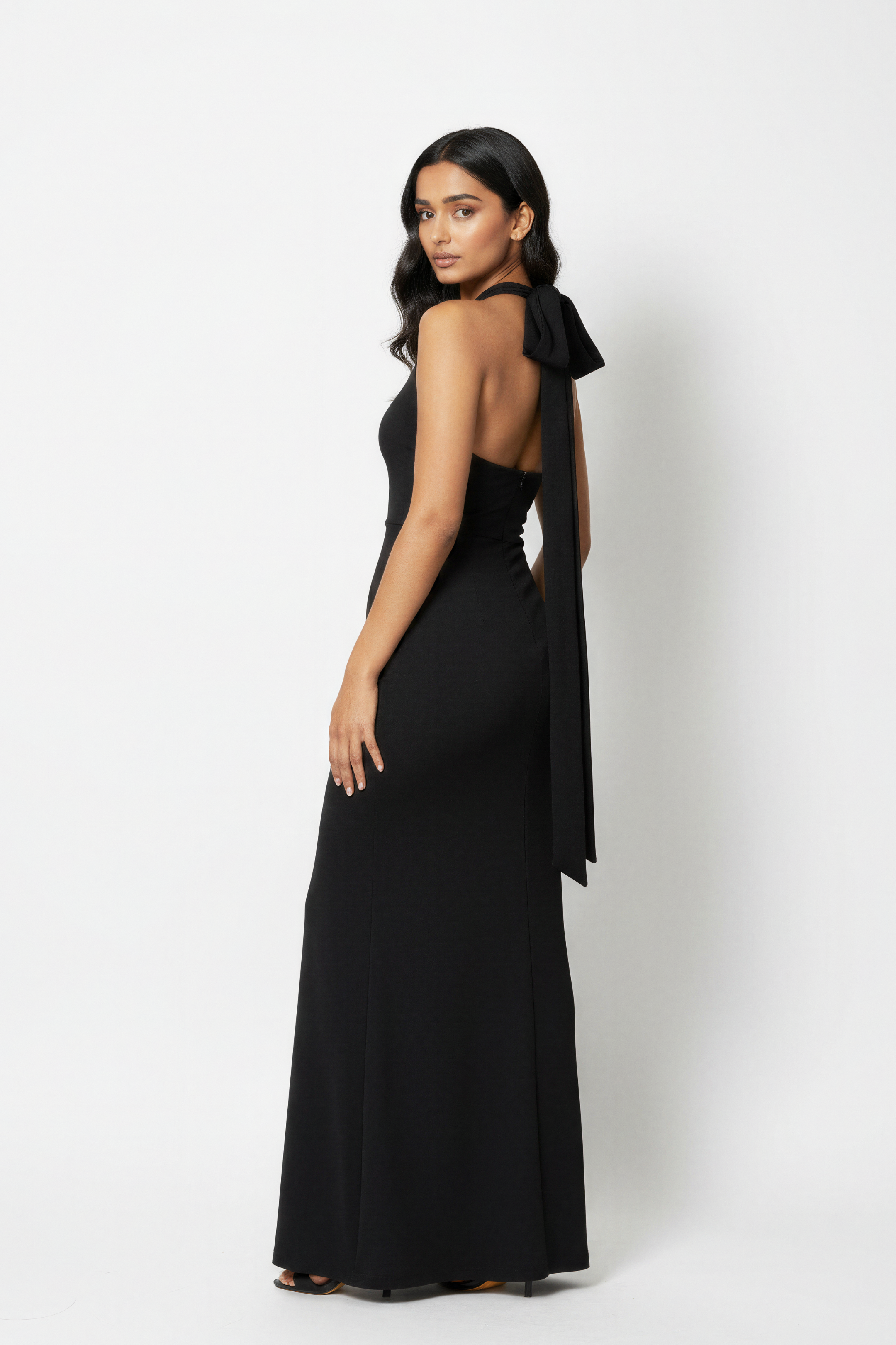 Provence Halter Maxi | Black
