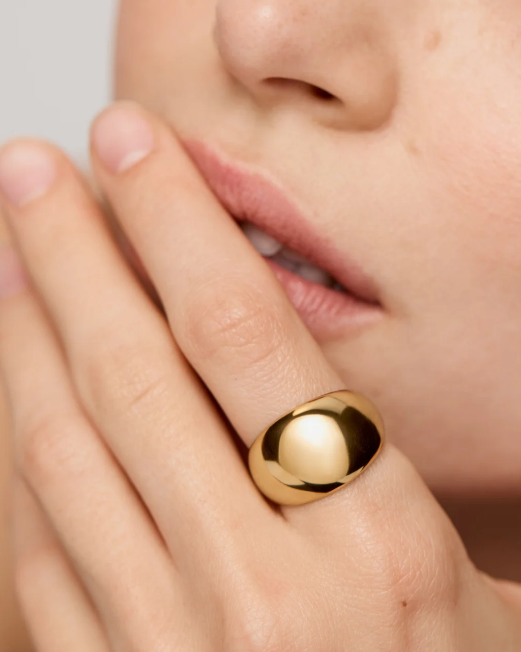 Flat Dome ring