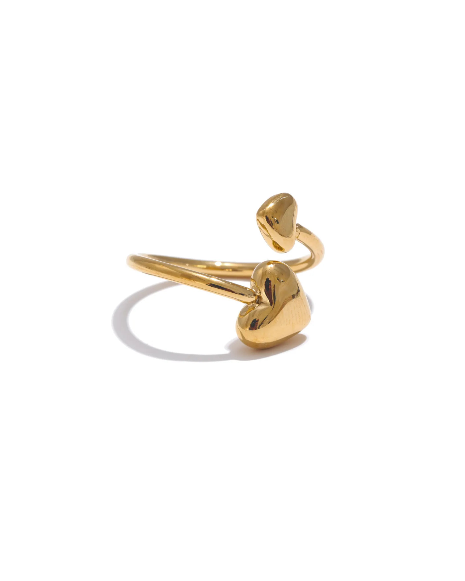 Spiral Valentine heart ring