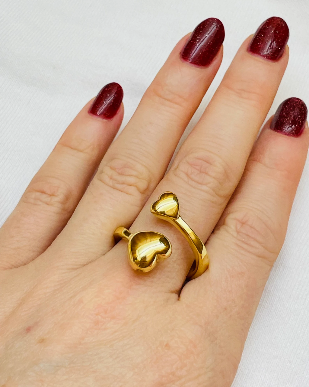 Spiral Valentine heart ring