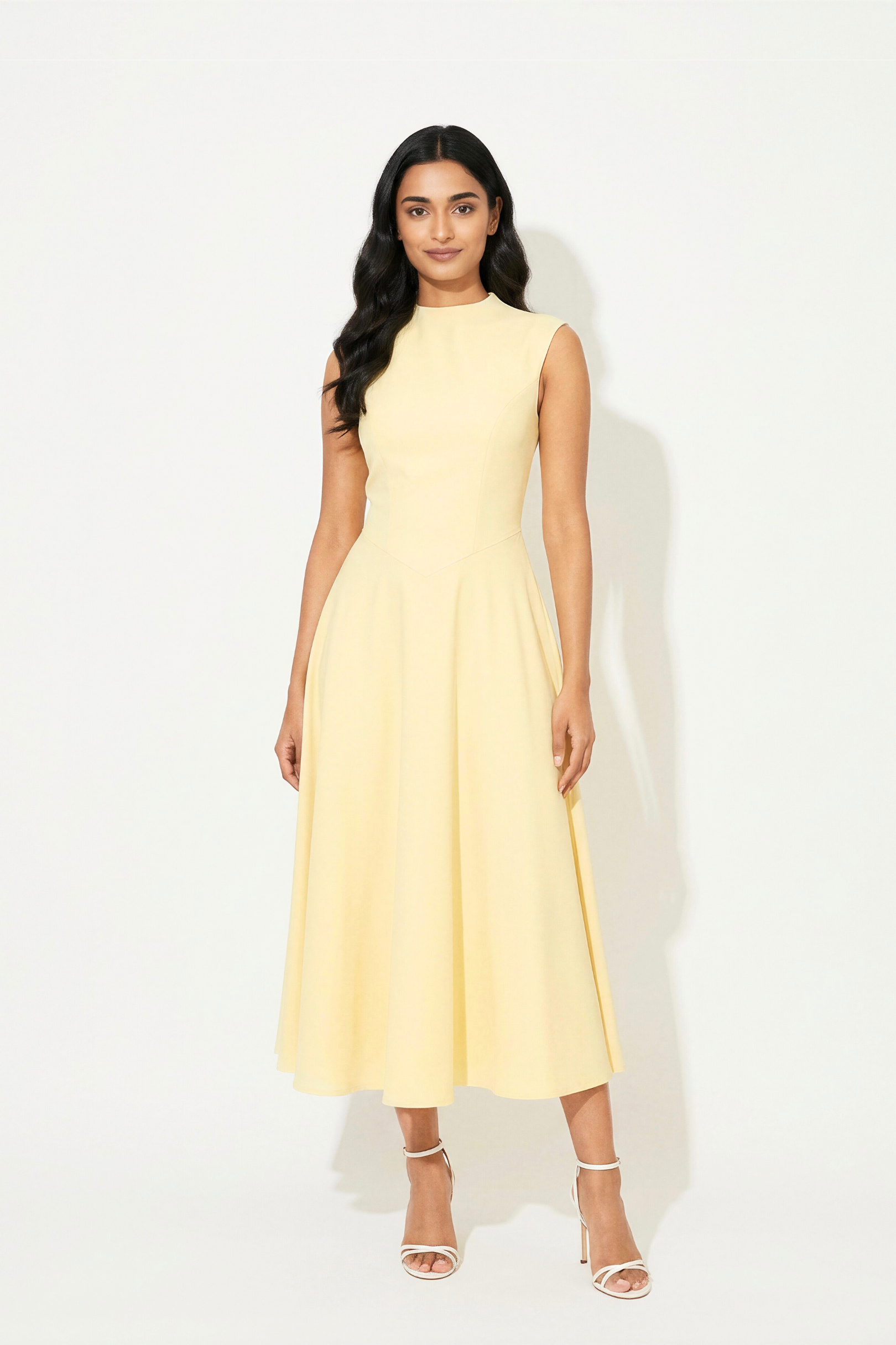 Lune Midi Dress | Lemon