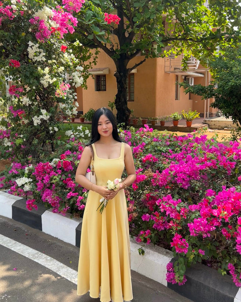 Nola Midi | Butter Yellow