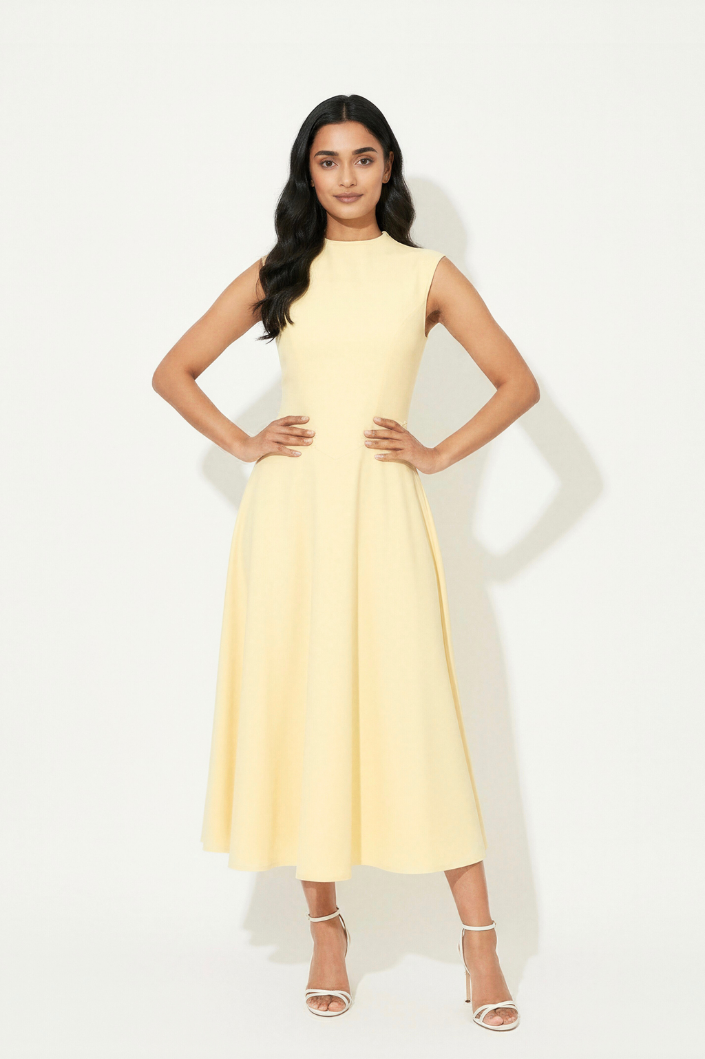 Lune Midi Dress | Lemon