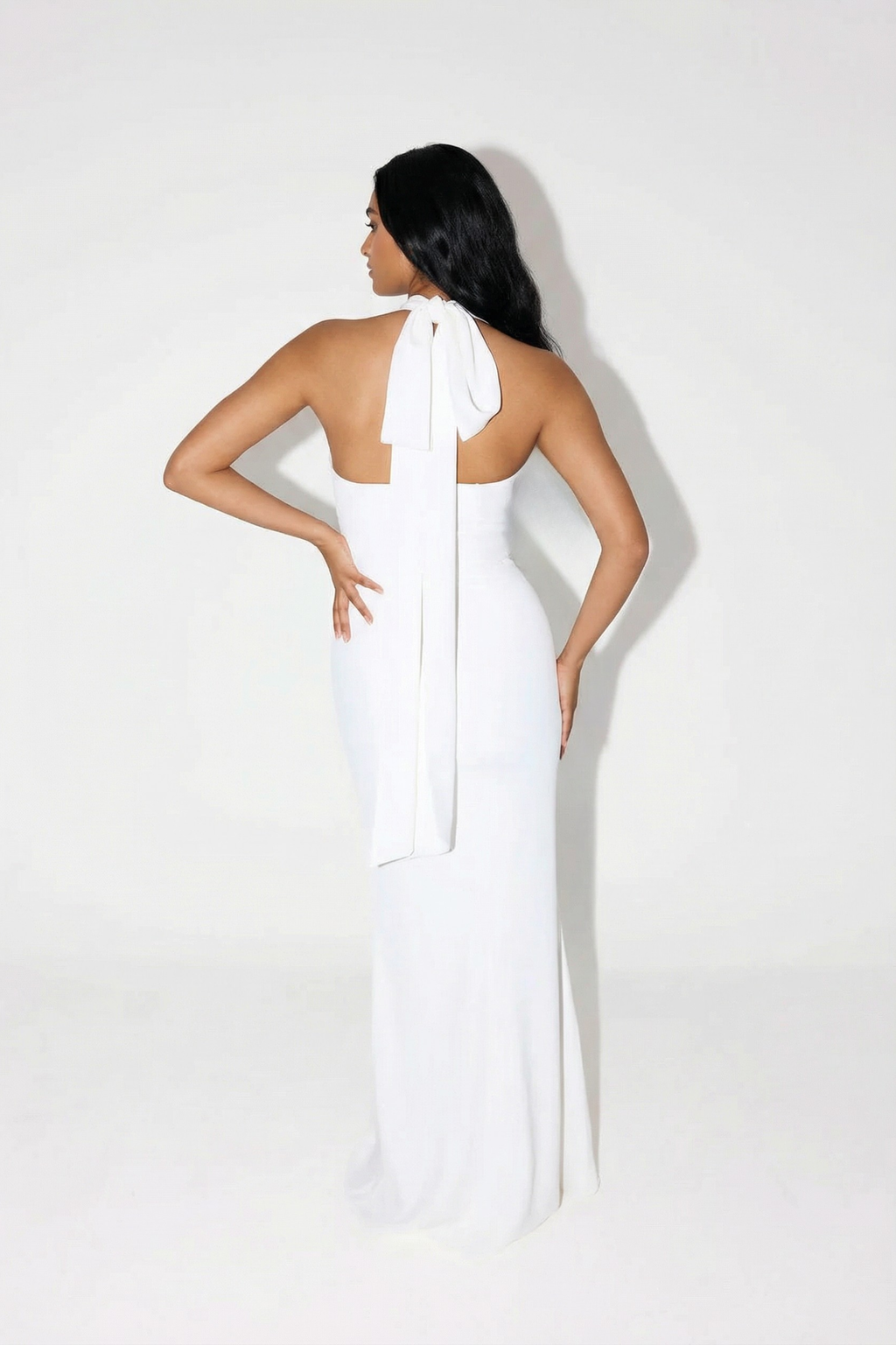 Provence Halter Maxi | White