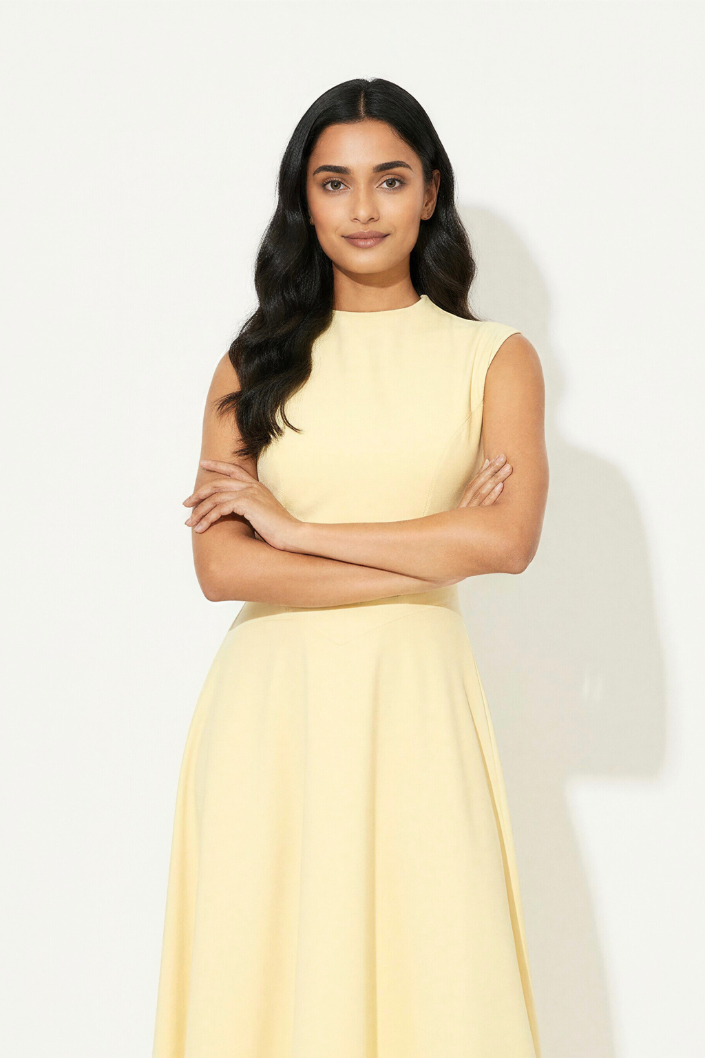 Lune Midi Dress | Lemon