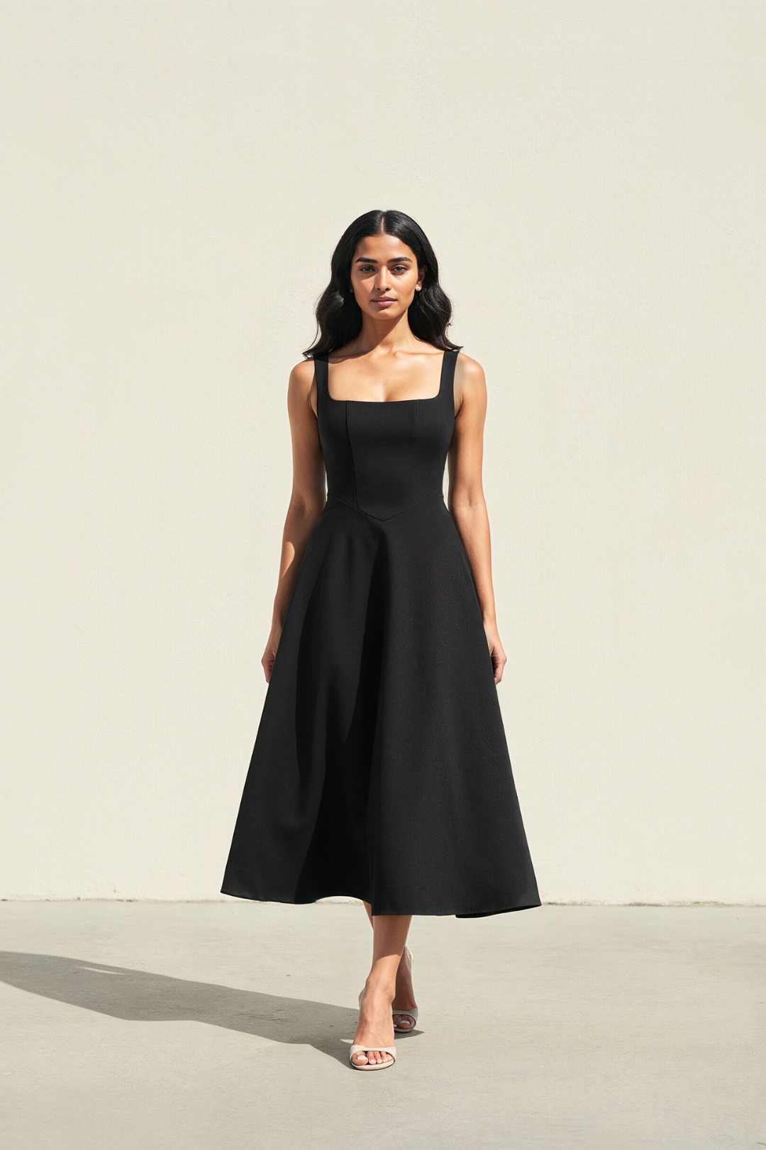 Nola Midi Dress | Black