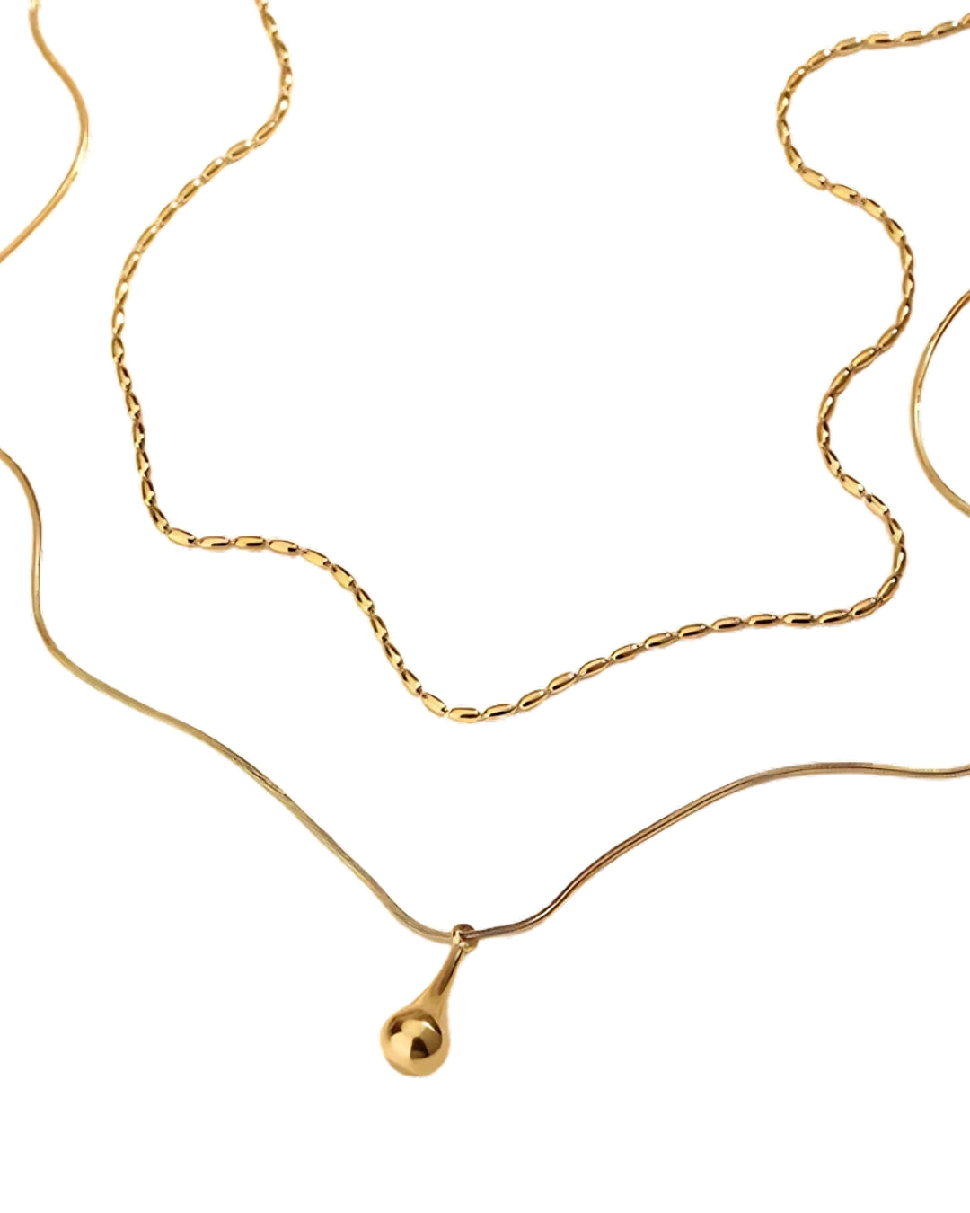 gold oval necklace