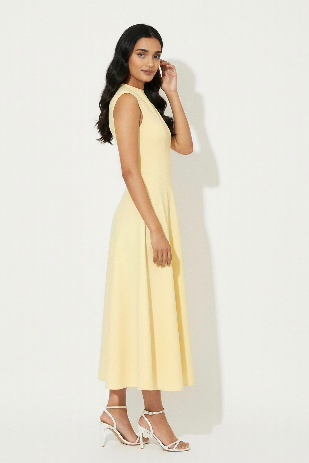 Lune Midi Dress | Lemon