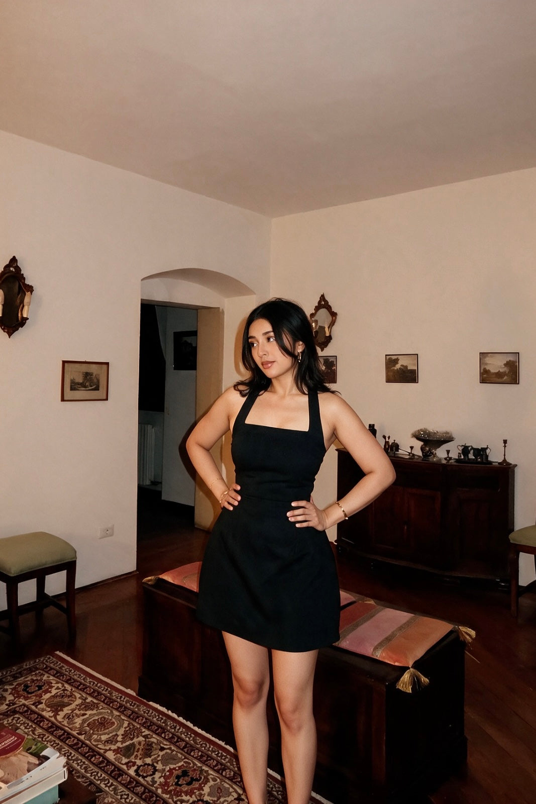 Sculpt Mini Dress | Black
